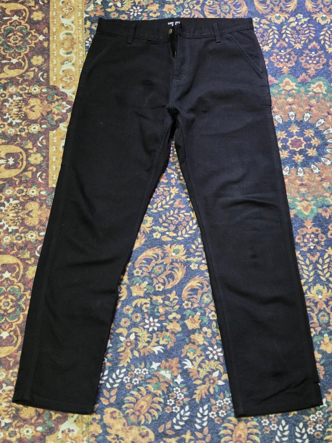 칼하트 블랙 카펜터팬츠 상품이미지1