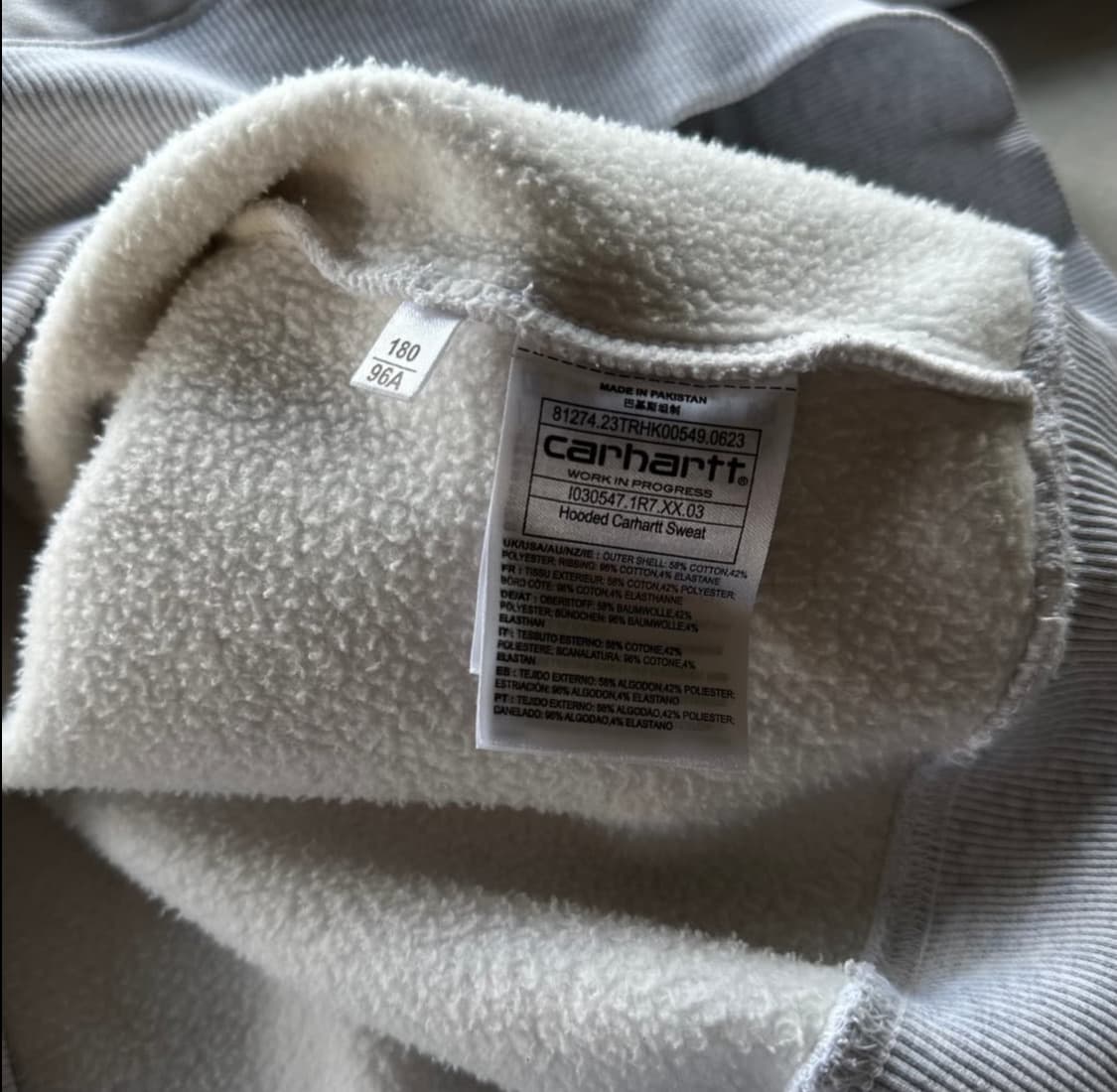 칼하트 후드티 그레이 L 상품이미지8
