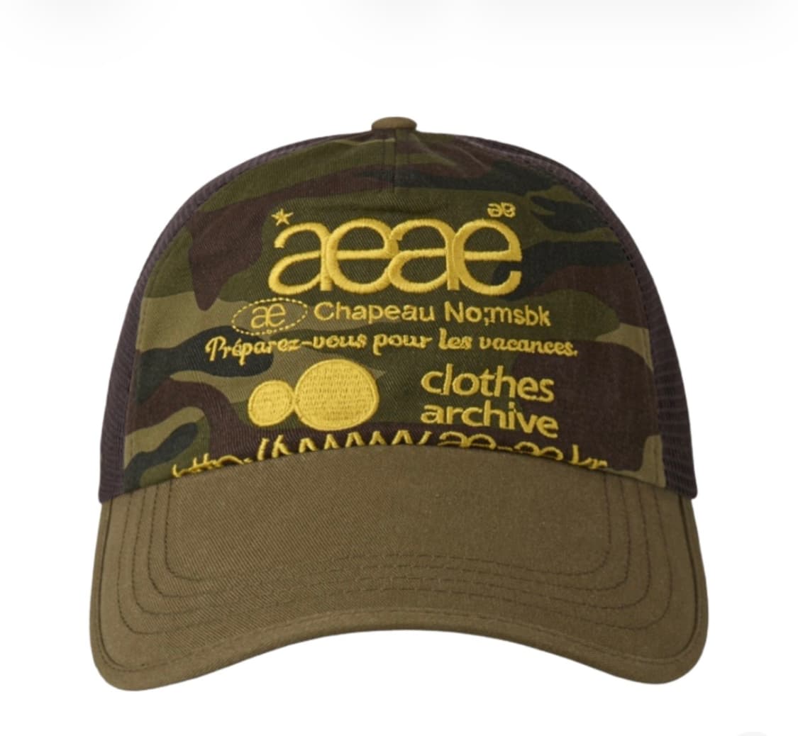 aeae 웹 로고 메쉬 캡 카모 Web Logo Mesh Cap Camo 상품이미지1