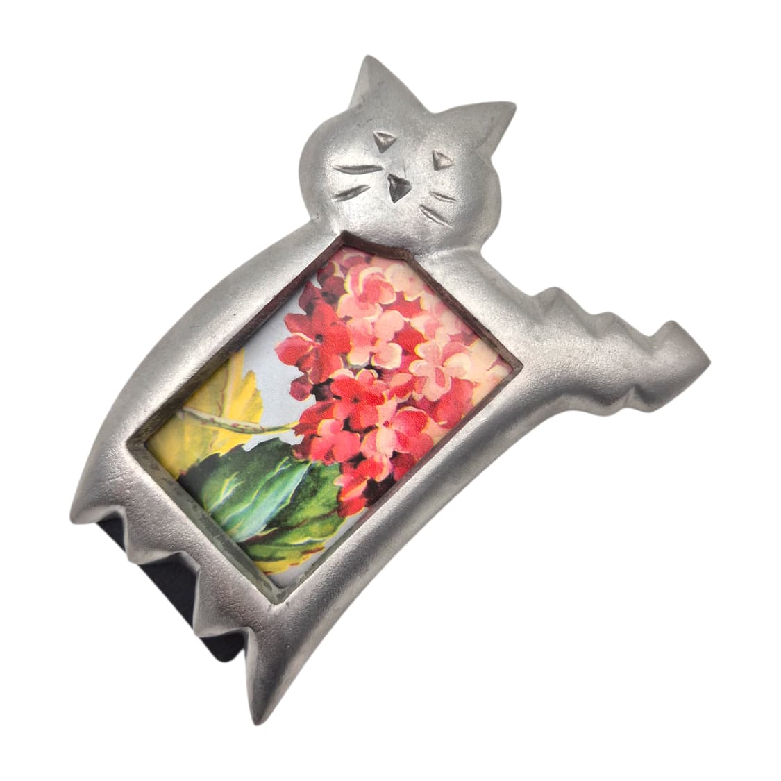 90s 미국 실버 못난이 고양이 탁상 액자 상품이미지4