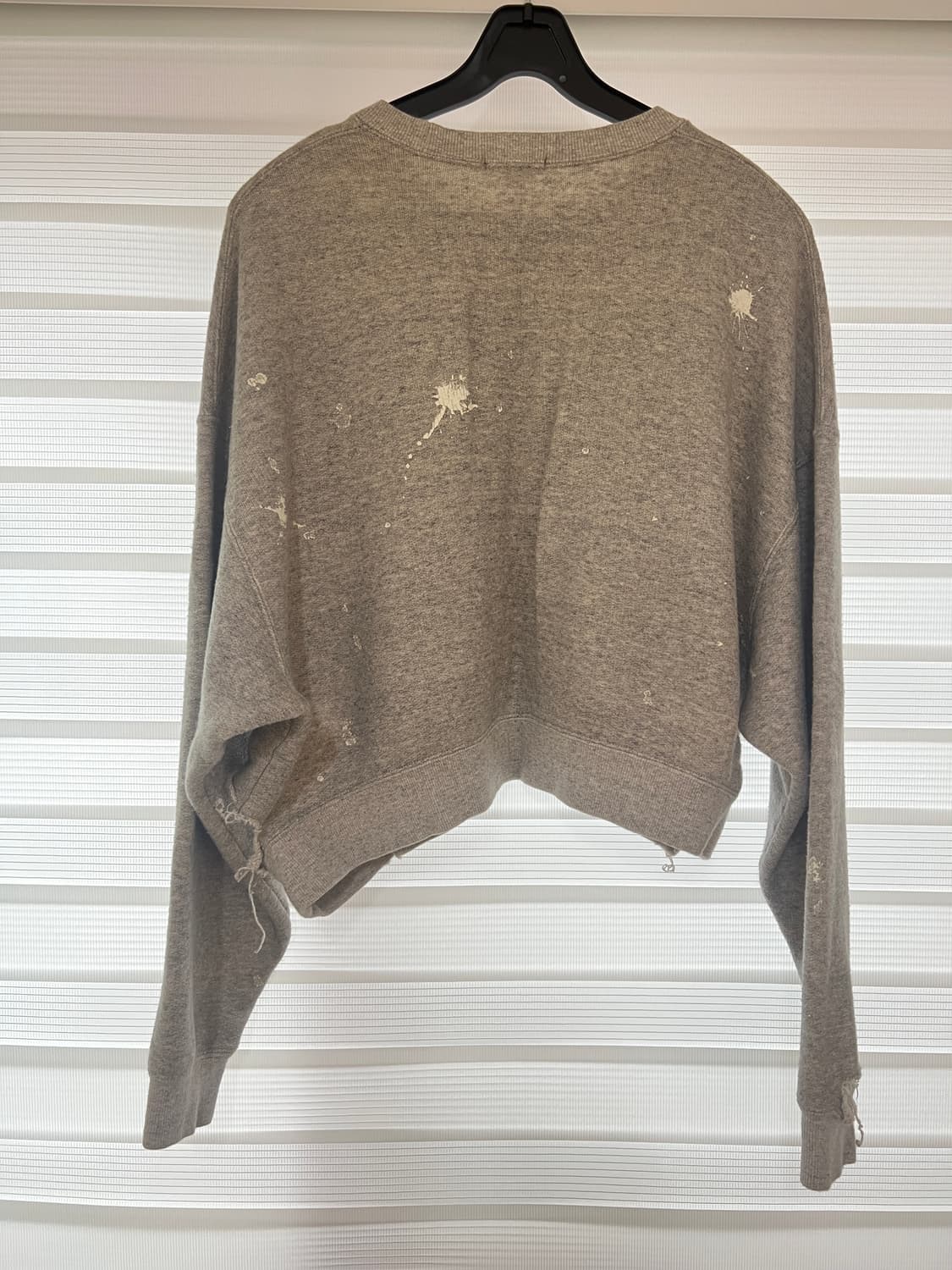 (XS) R13 디스트로이드 크롭 맨투맨 상품이미지2