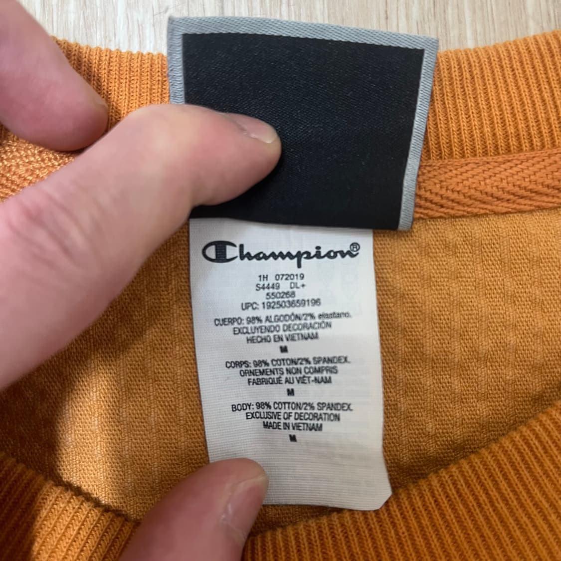 챔피온 USA 오리지널 빅로고 코듀로이 맨투맨 M(95) 상품이미지4