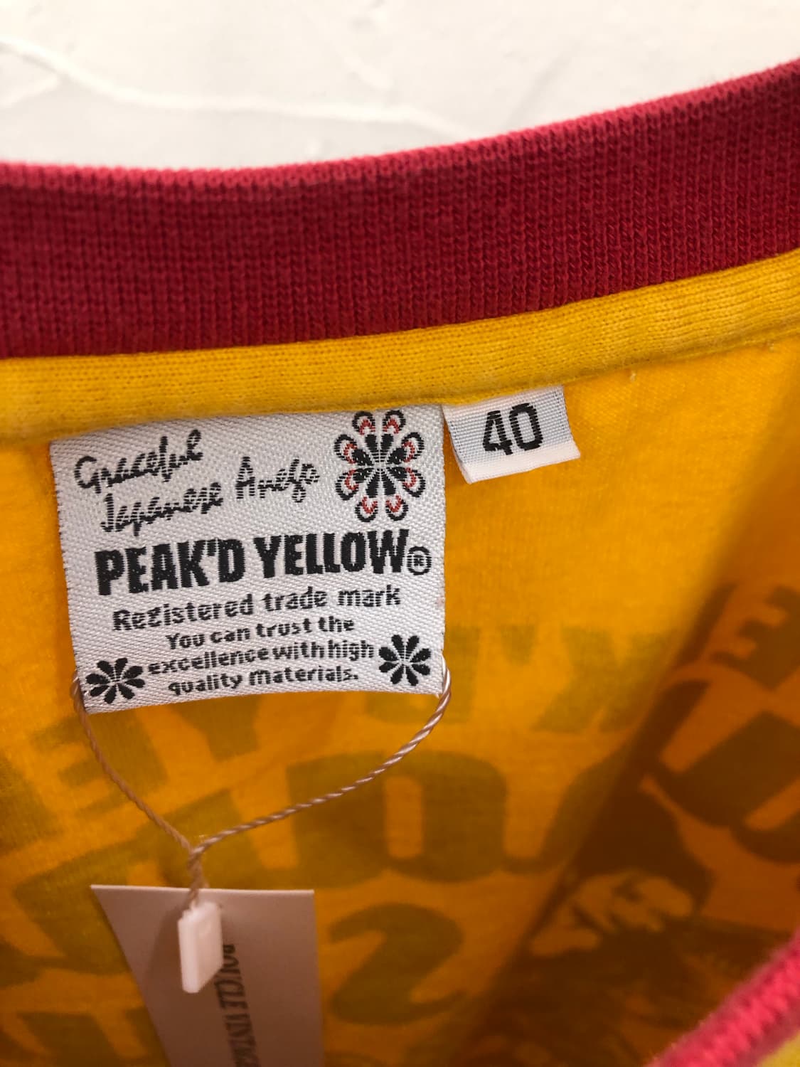 peakd yellow 래글런 티셔츠 상품이미지3