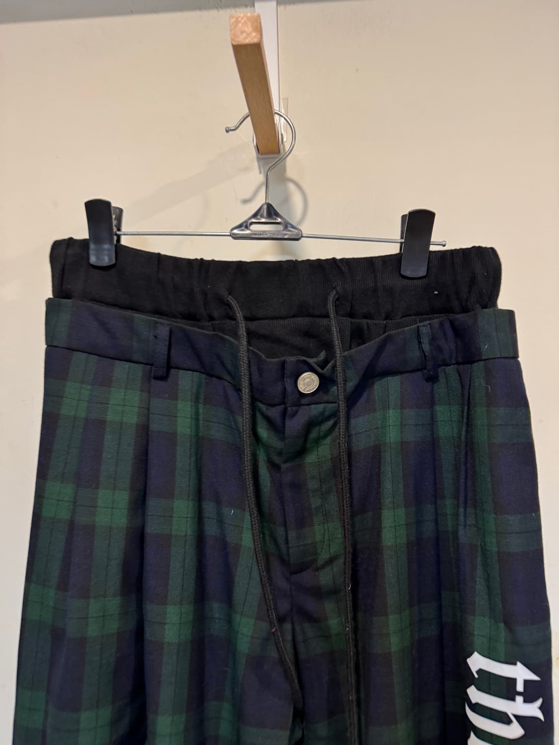 더미스테리어스호텔 레이어드 체크 조거팬츠 상품이미지7