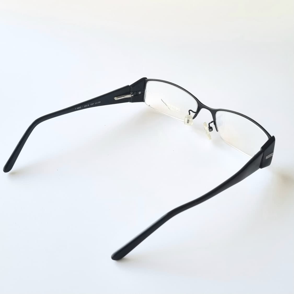 데드스탁  renoma  반무테  블랙 스퀘어 안경테 1363 상품이미지5