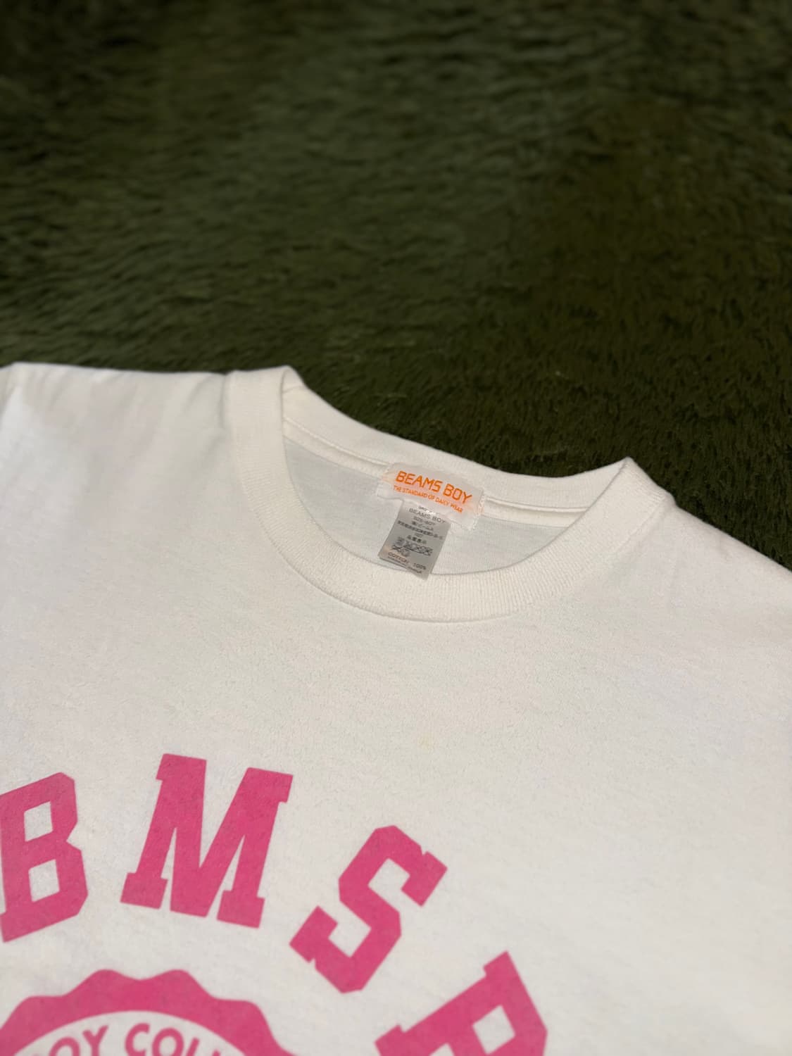 BEAMS BOY 빔즈보이 오리지널 로고 프린트 티셔츠 상품이미지3