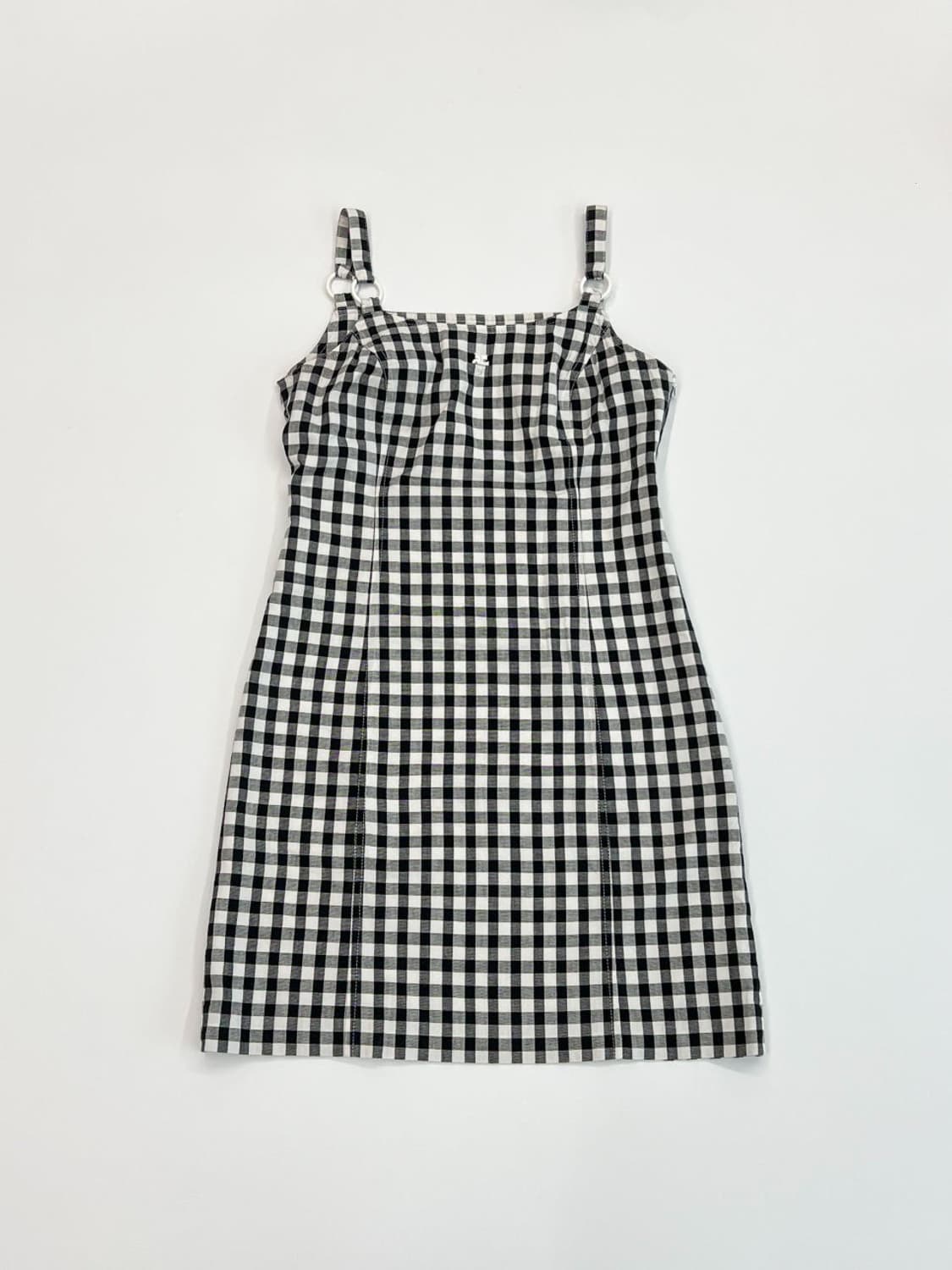 courreges / 꾸레쥬 블랙 체크 원피스  상품이미지1