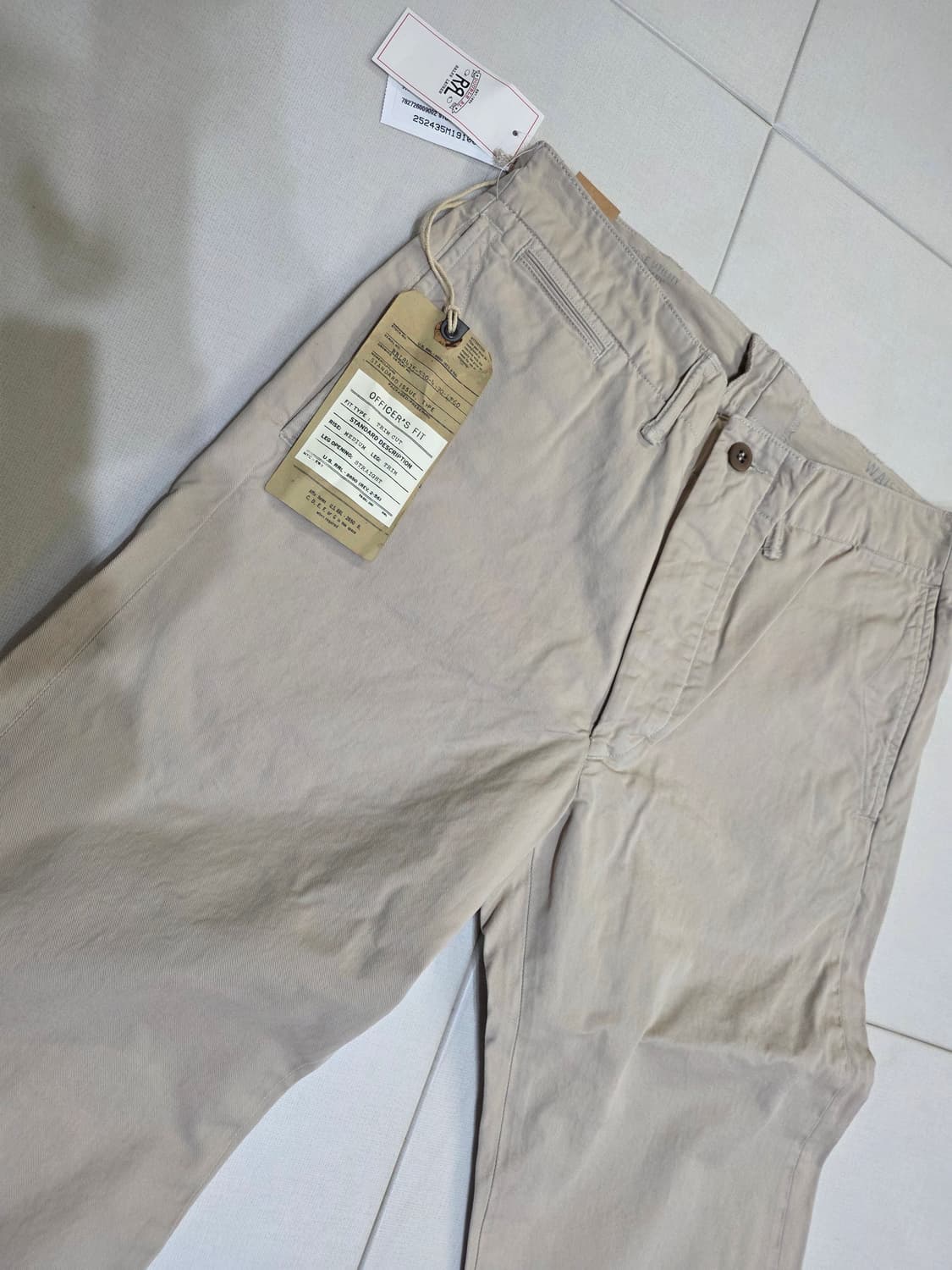 RRL 오피서 치노 면바지 스톤 베이지 상품이미지5