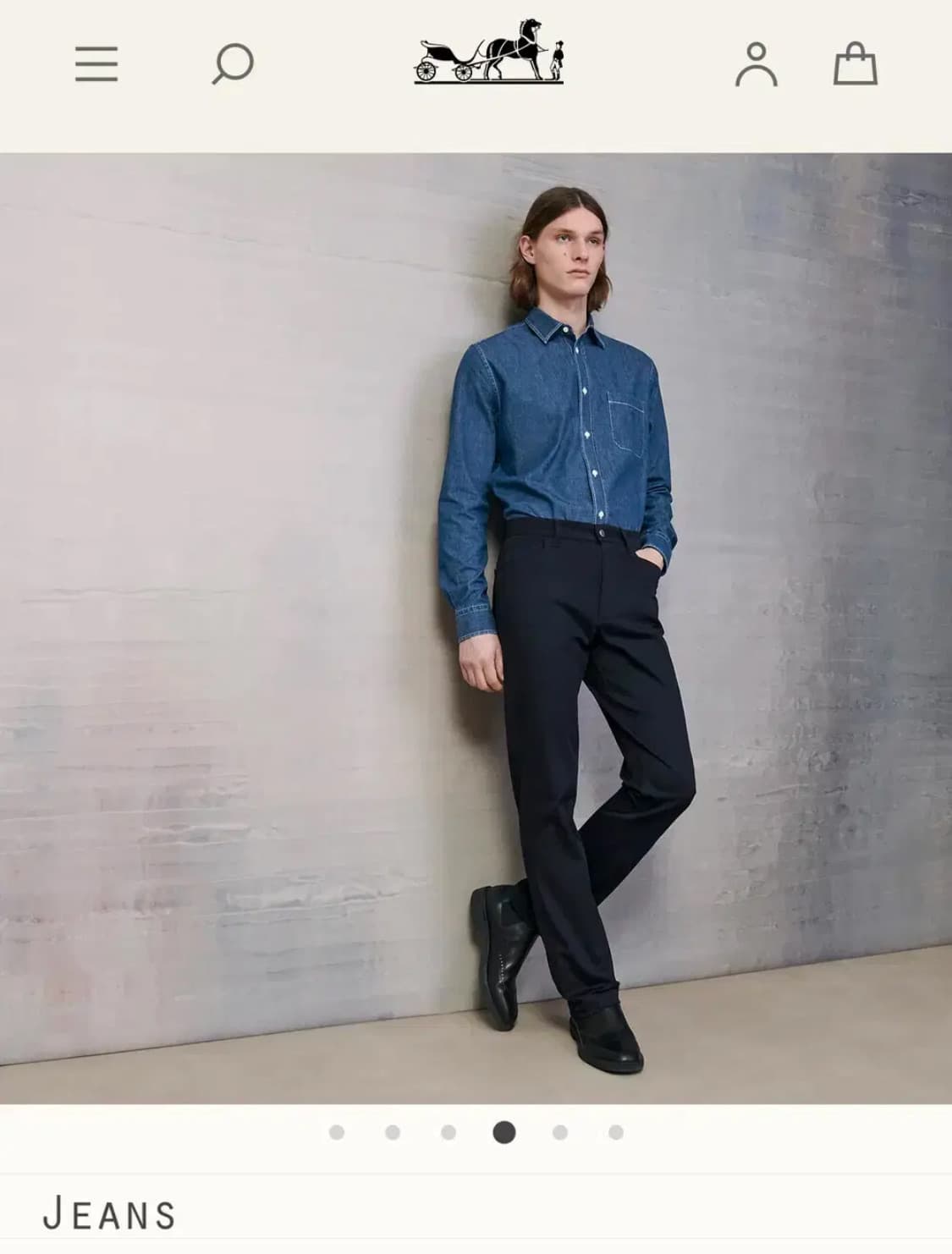 에르메스 데님팬츠(코튼)44 사이즈(국내 34 사이즈) 상품이미지1