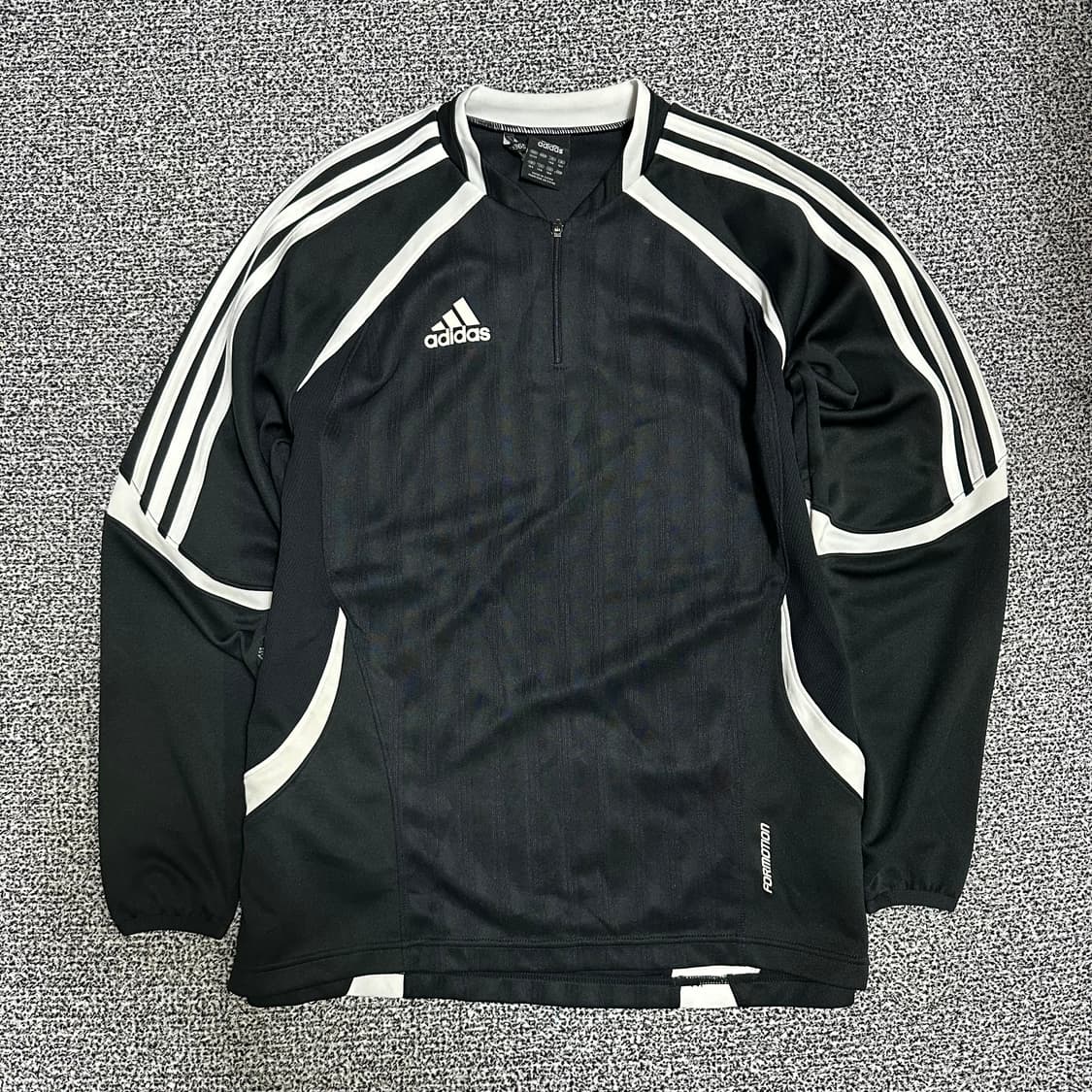 (M추천) 아디다스 검흰 반집업 져지 상품이미지1