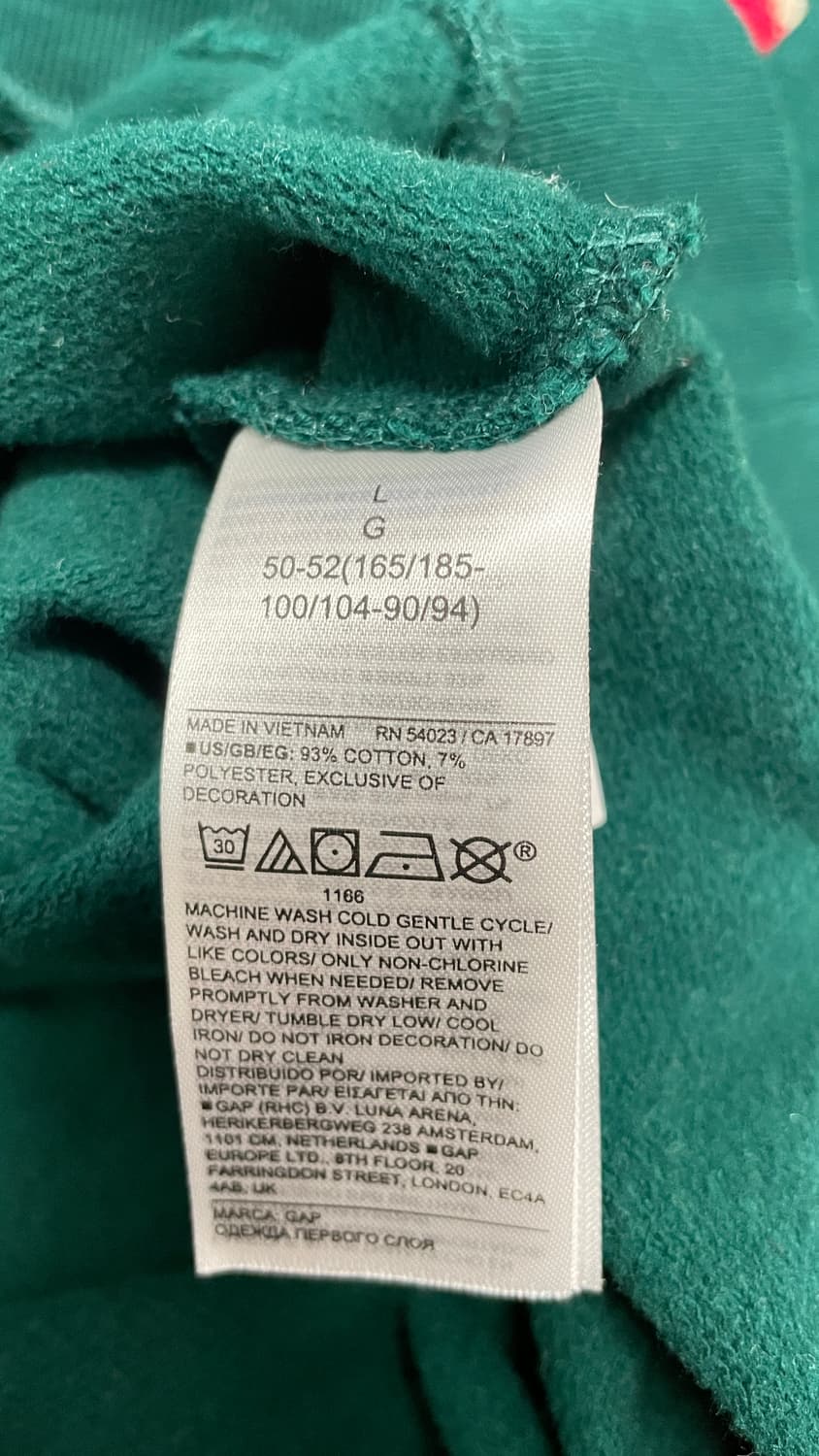 GAP갭 스펠아웃 패치 멀티컬러 후드 상품이미지6