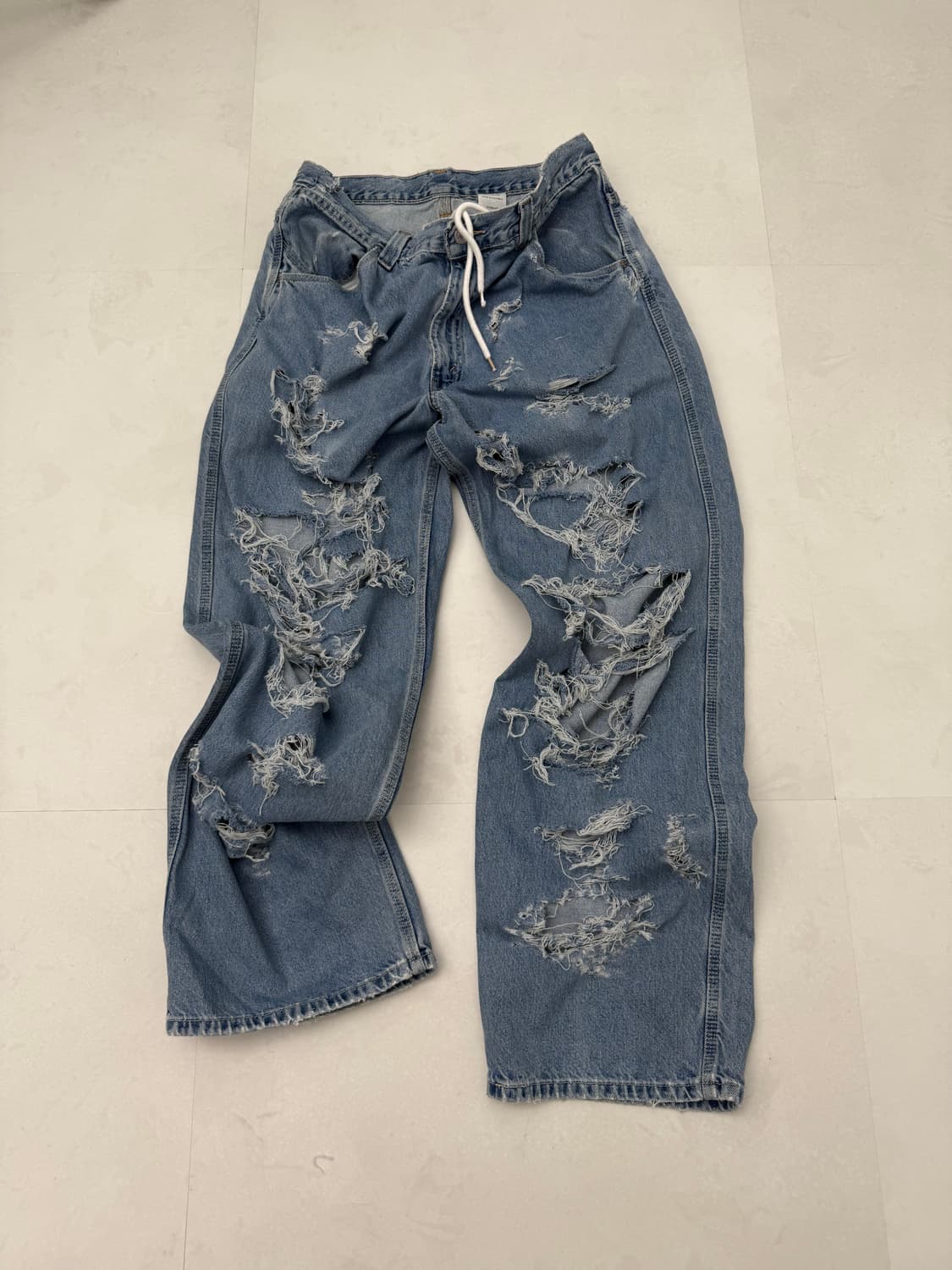 Levi’s 디스트레스 와이드 진 상품이미지5