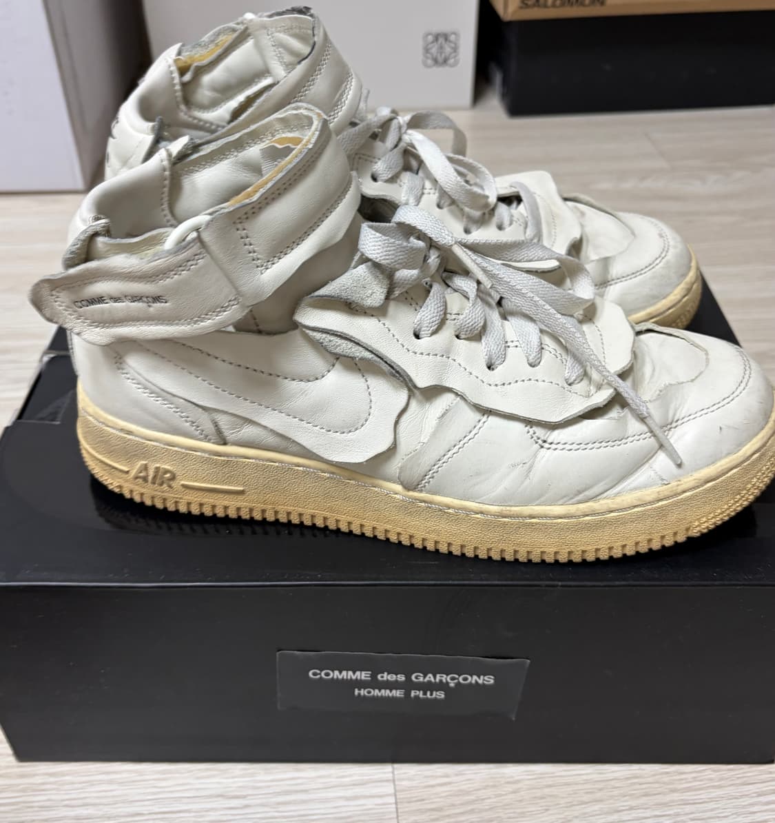 [265] 꼼데가르송 에어포스 미드 화이트 상품이미지3