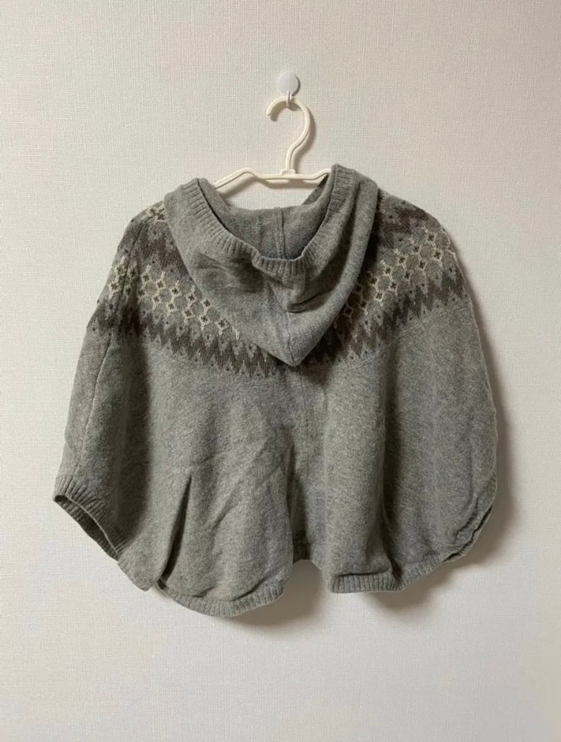 일본 빈티지 모리걸 하구미 대장 니트목폴라&사와코케이프 상품이미지9