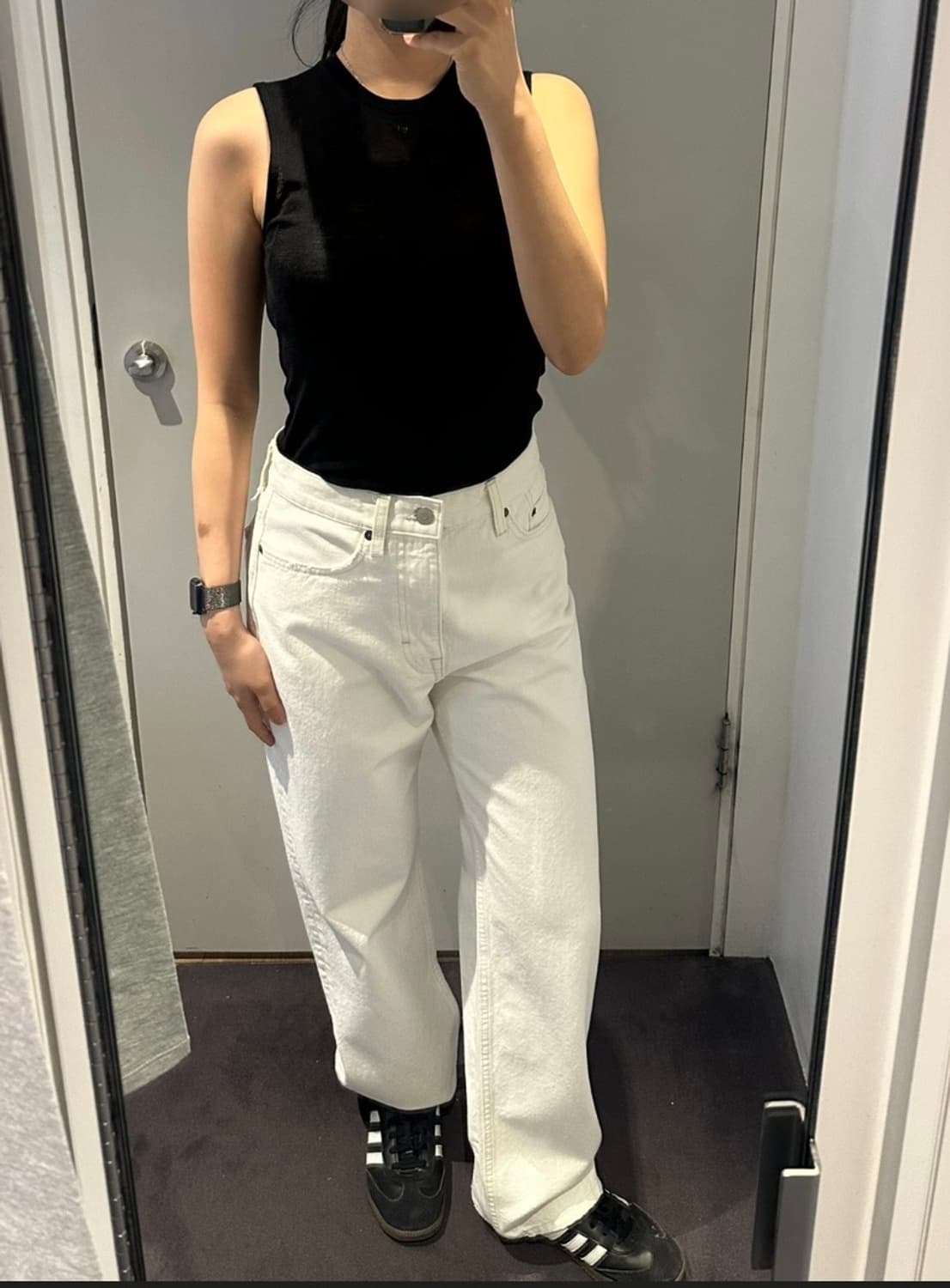 COS column 스트레이트 진 초크 색상 상품이미지3