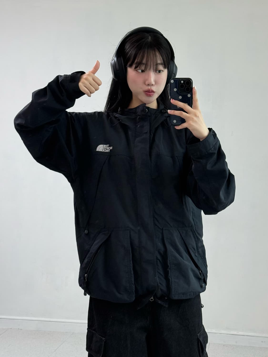 노스페이스 블랙 바람막이 상품이미지3