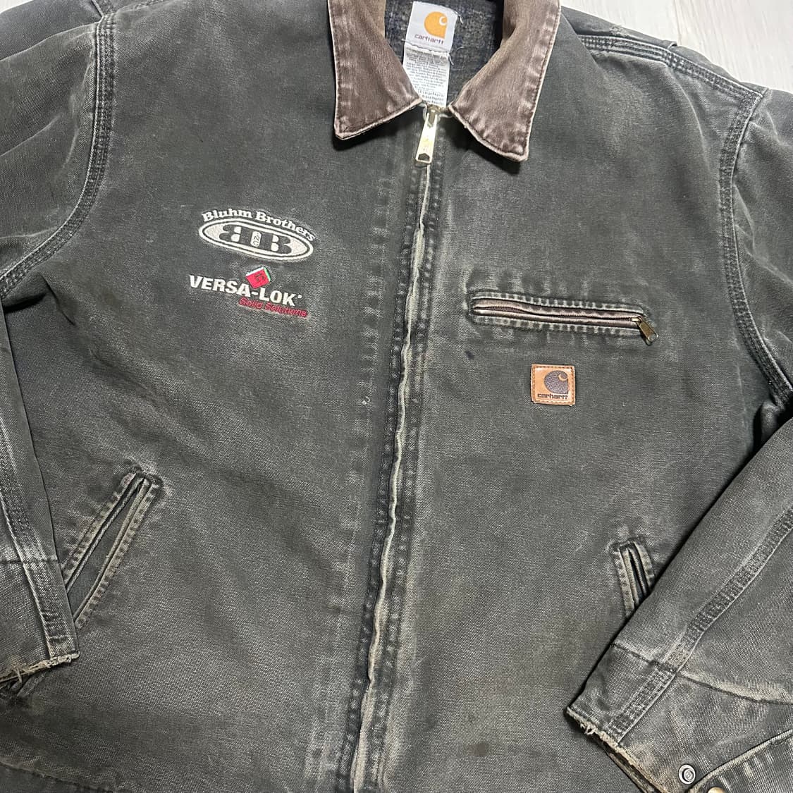 OG 빈티지 칼하트 J97 모스그린 디트로이트 워크자켓 mos XL 상품이미지2
