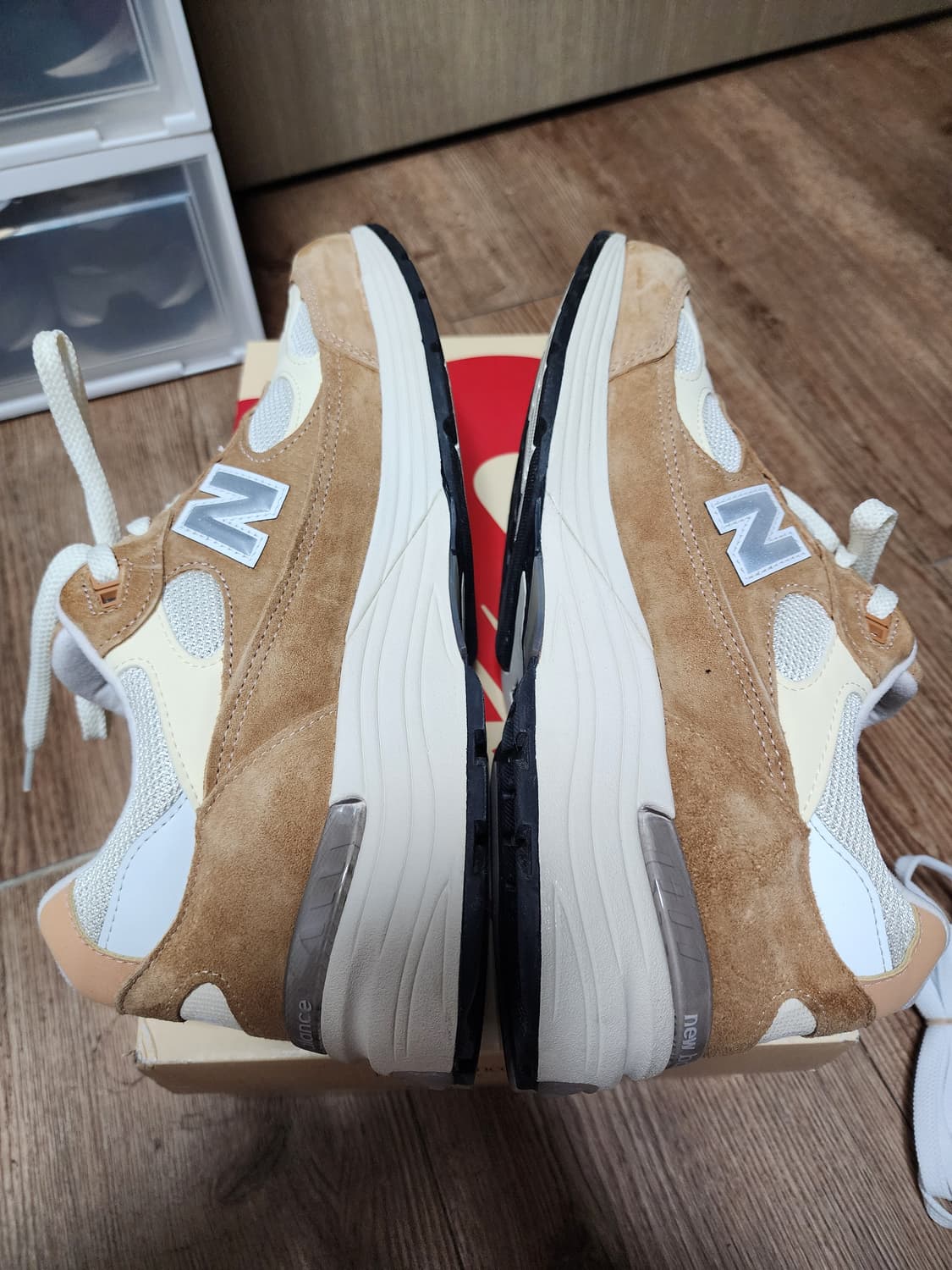 [285] 뉴발란스 992 메이드 인 USA 스위트 카라멜 칼슘 상품이미지5