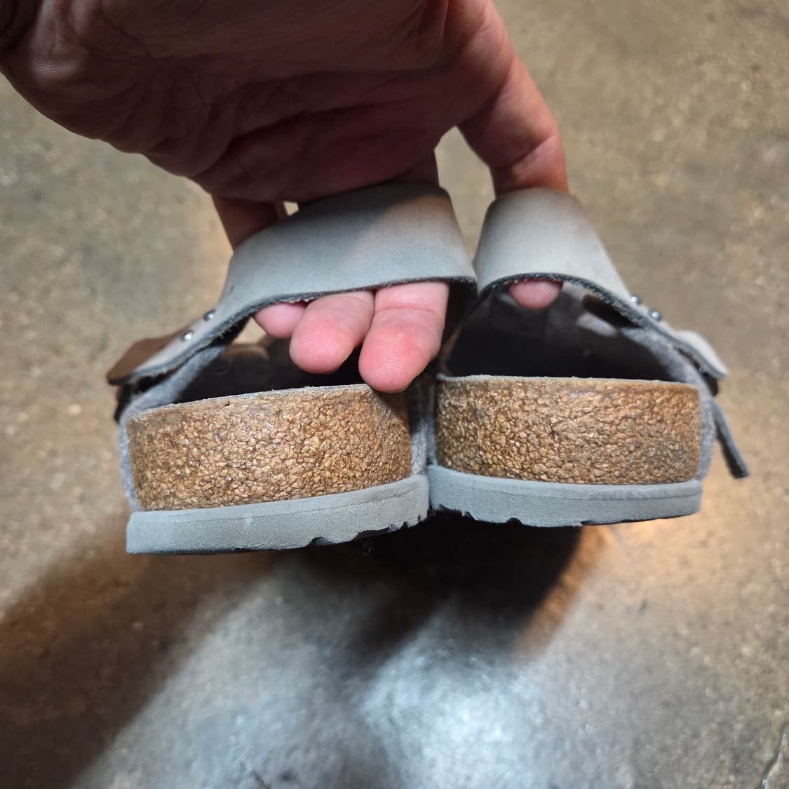 디올 x 버켄스탁 토키오 뮬 펠트 울 누벅 카프스킨 그레이 (43) 상품이미지5