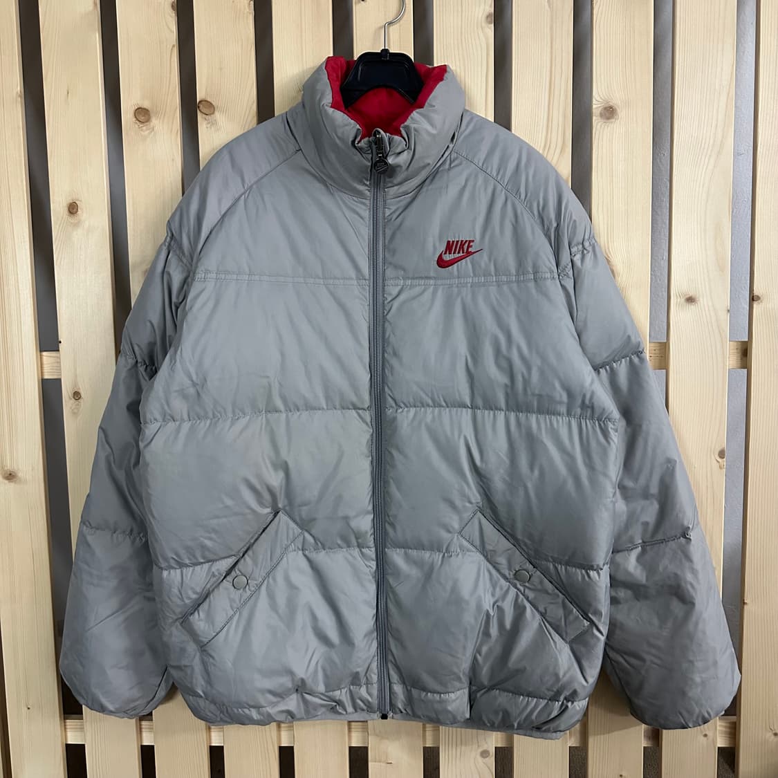 (M) 나이키 00s 리버시블 그레이 패딩 상품이미지1