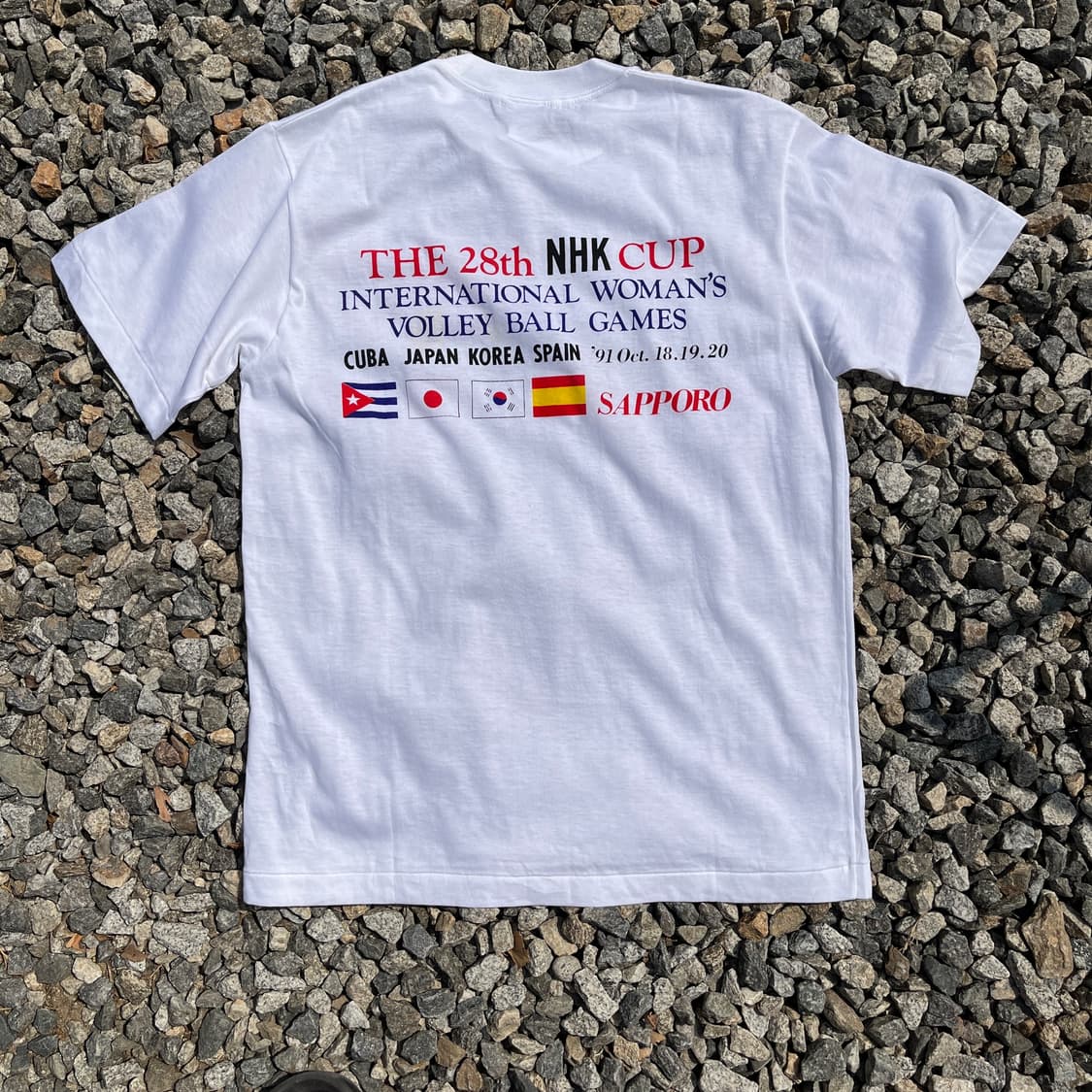 90s 아식스(made japan) 빈티지 반팔(실측확인) 상품이미지5