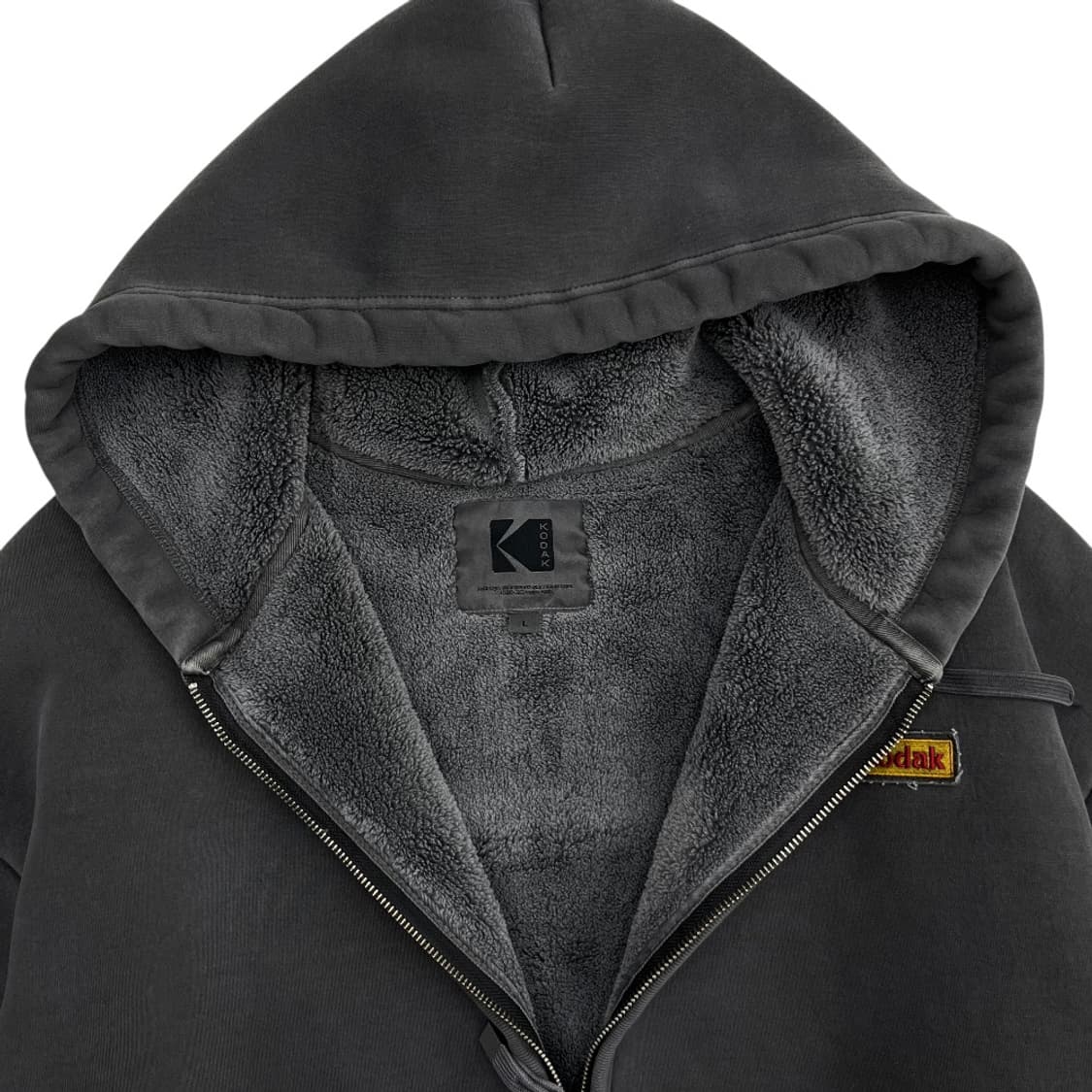 코닥 미니로고 차콜 후드집업 L 상품이미지6