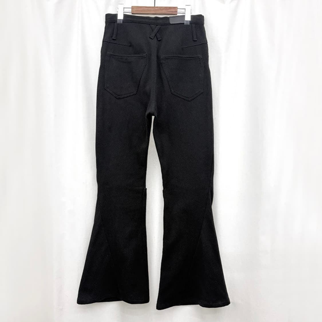 코자부로 23SS 롱 3D 부츠컷 팬츠 사시코 블랙 상품이미지5