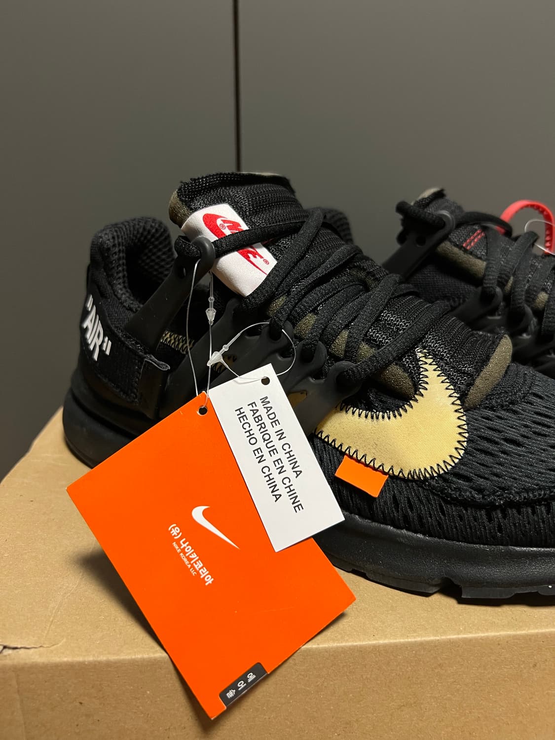 나이키 X 오프화이트 프레스토 V2 블랙 (나코택) 상품이미지5