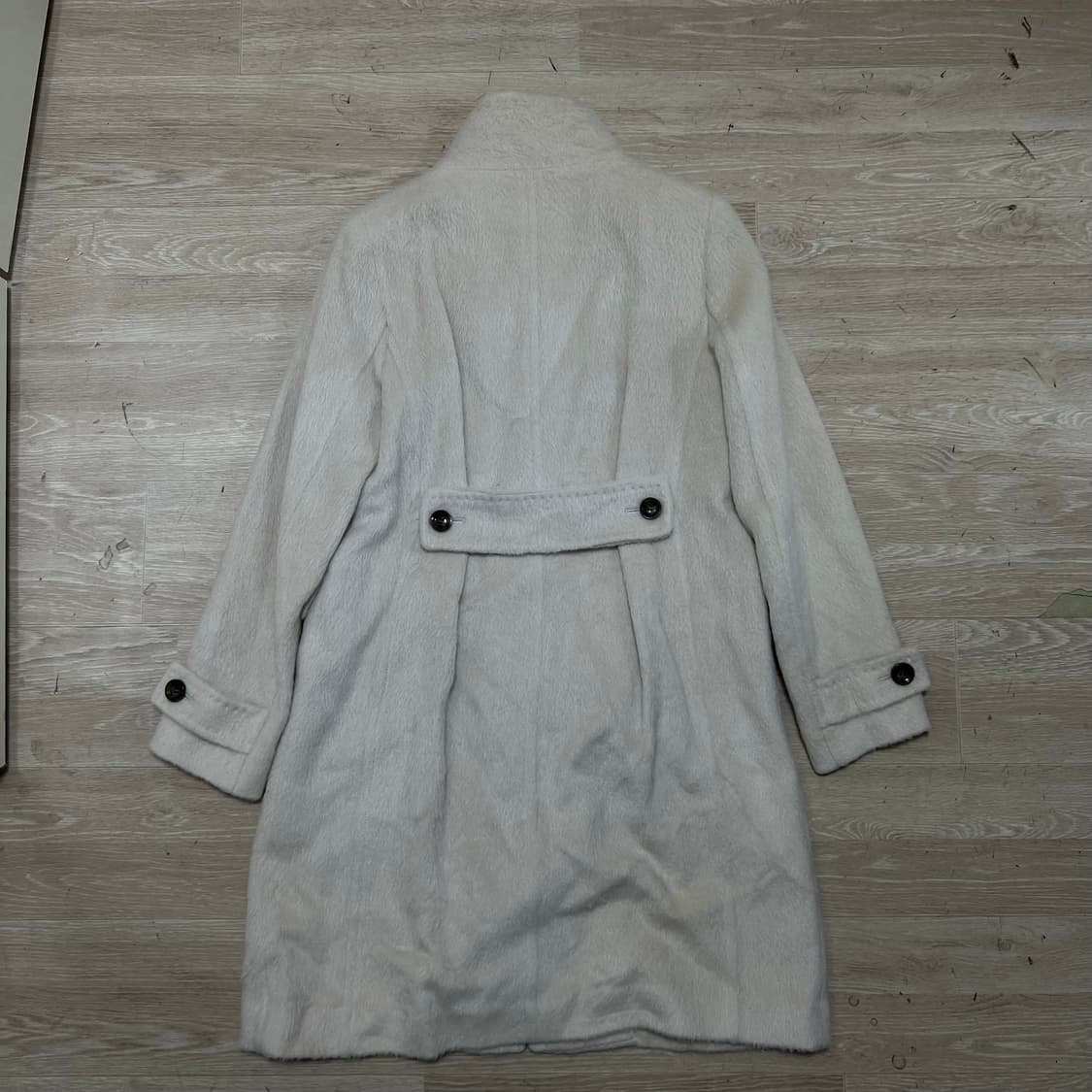 빈폴 여성 알파카 비죠 스탠드넥 싱글 롱코트 [아이보리] S/90 상품이미지3