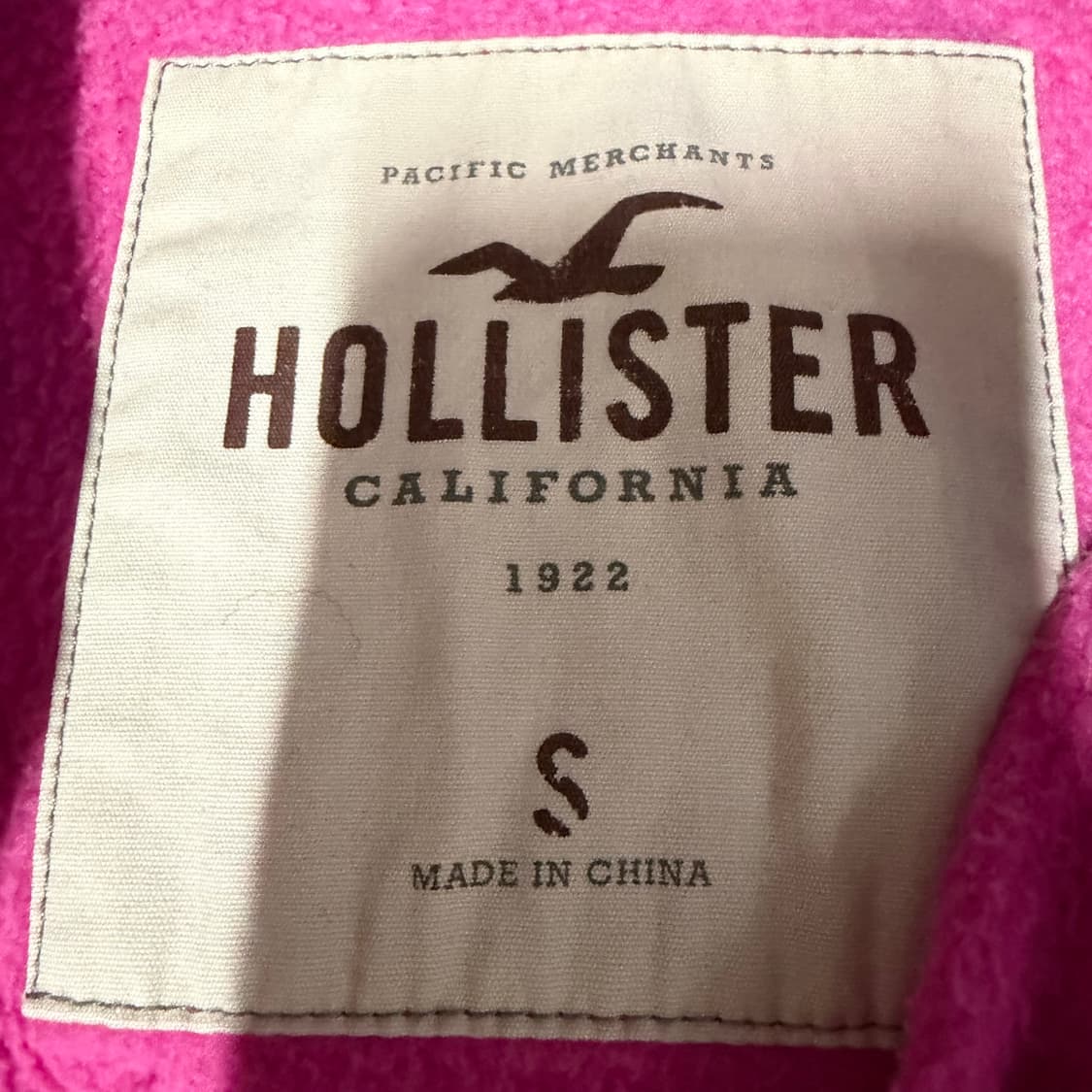 홀리스터 핑크 후드집업 s 상품이미지3