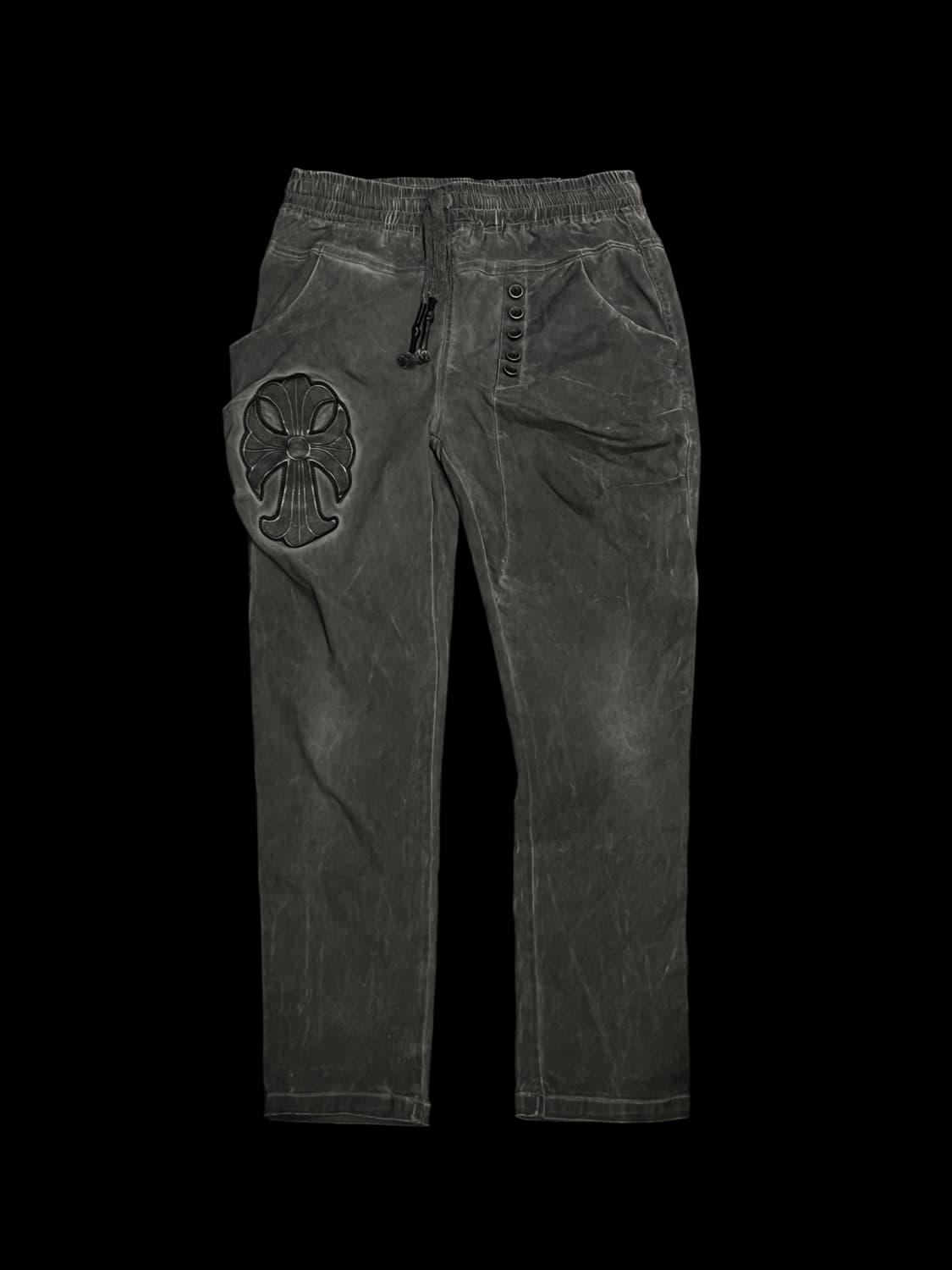 Ozz croce 고스펑크 스키니핏 그레이 워싱 팬츠 상품이미지3