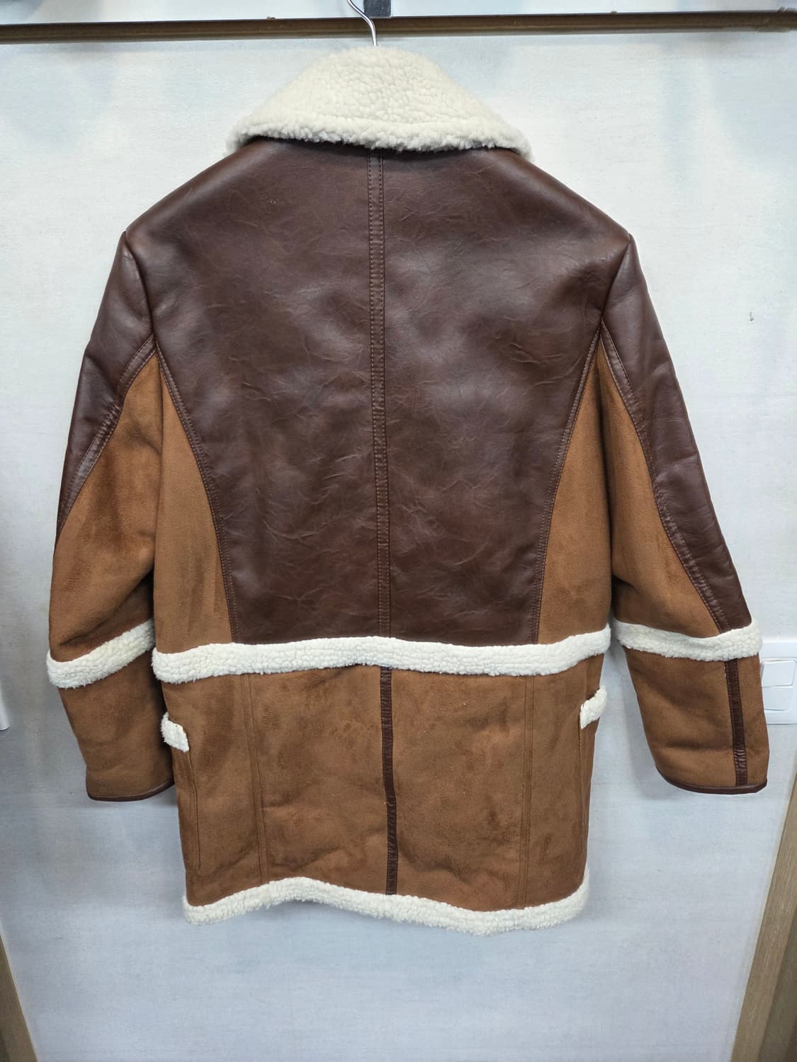 에비수 레더 무스탕 코트 자켓 95 상품이미지2