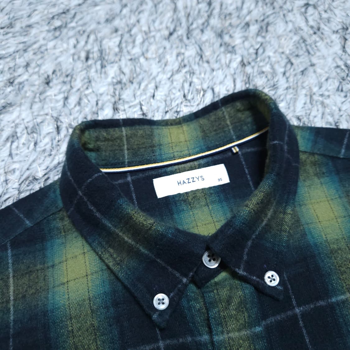 헤지스)95 남자 겨울셔츠 체크남방 / 왕눈이샵 상품이미지7