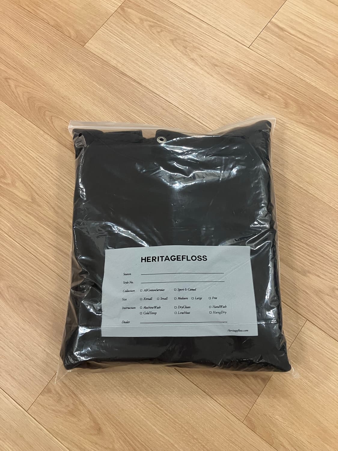 헤리티지플로스 221 빈티지워시드 후디 차콜 M 상품이미지6