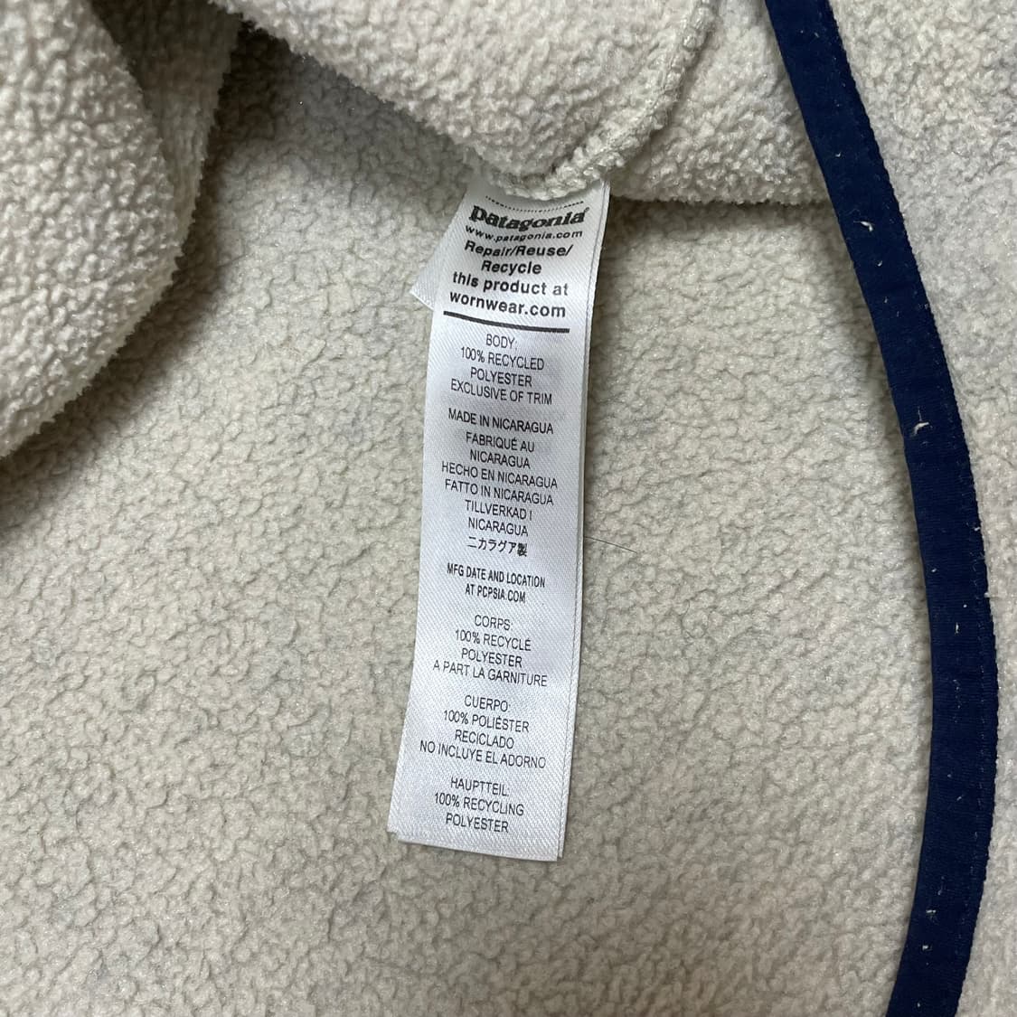 파타고니아 신칠라 헤비웨이트 오트밀 m 상품이미지6