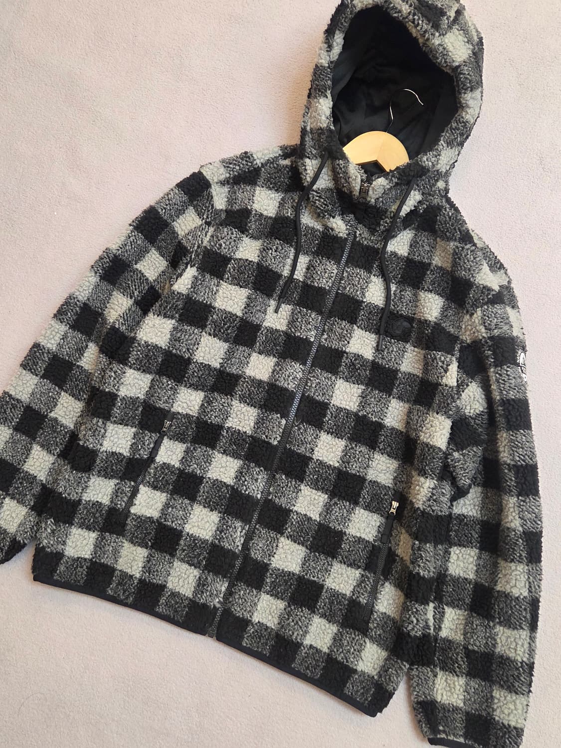 (100) 네파 체크 후드 후리스자켓 남
 상품이미지1