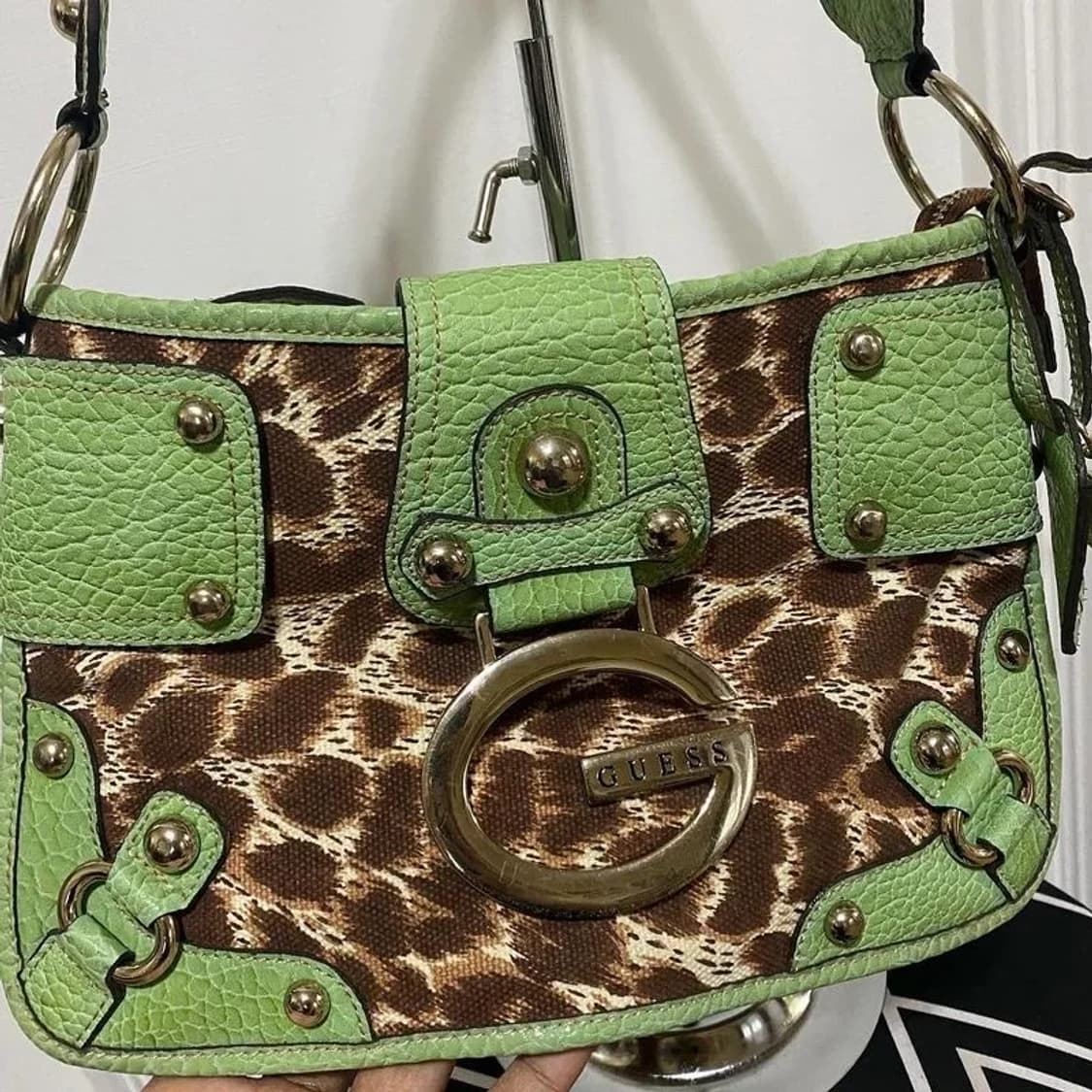  GUESS게스 Y2k 레오파드 숄더백 상품이미지3