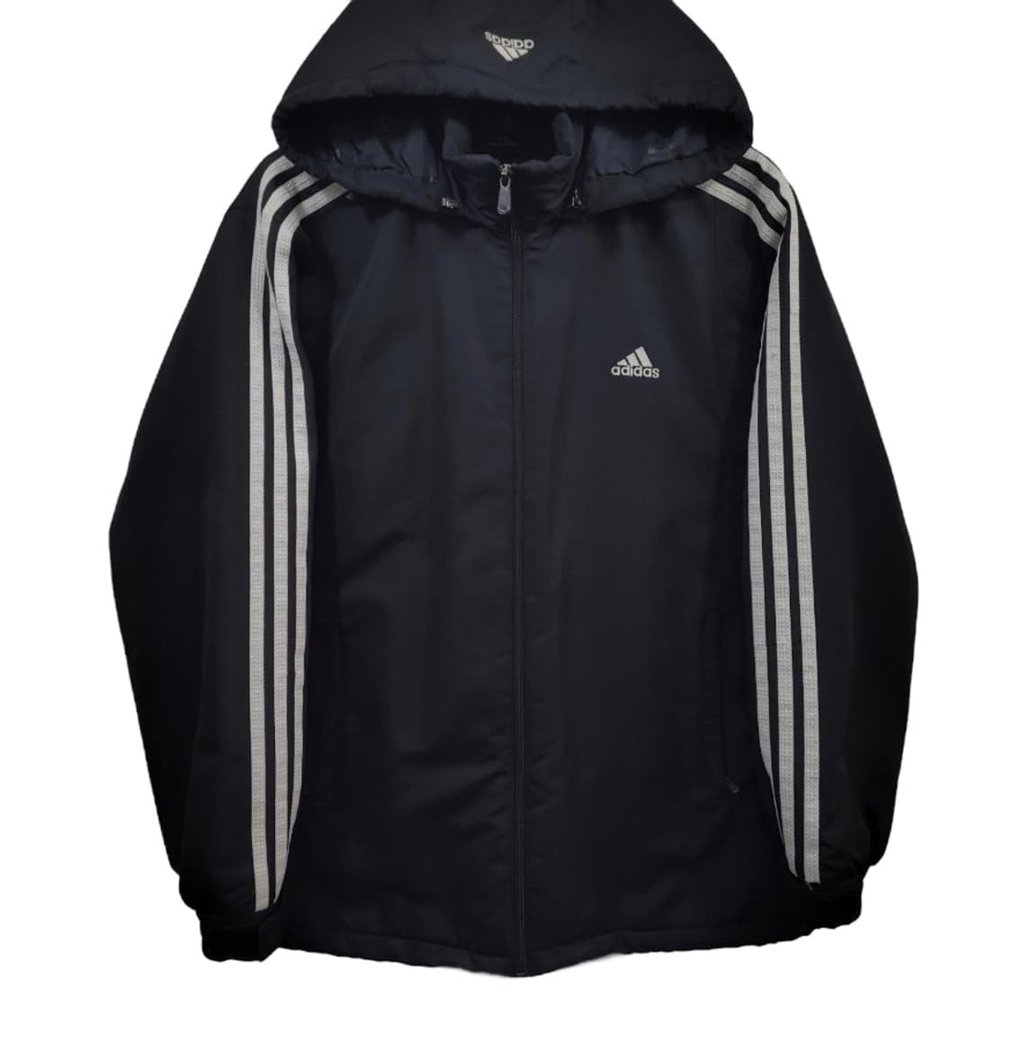 [M] 아디다스 검흰 후드 점퍼 상품이미지1