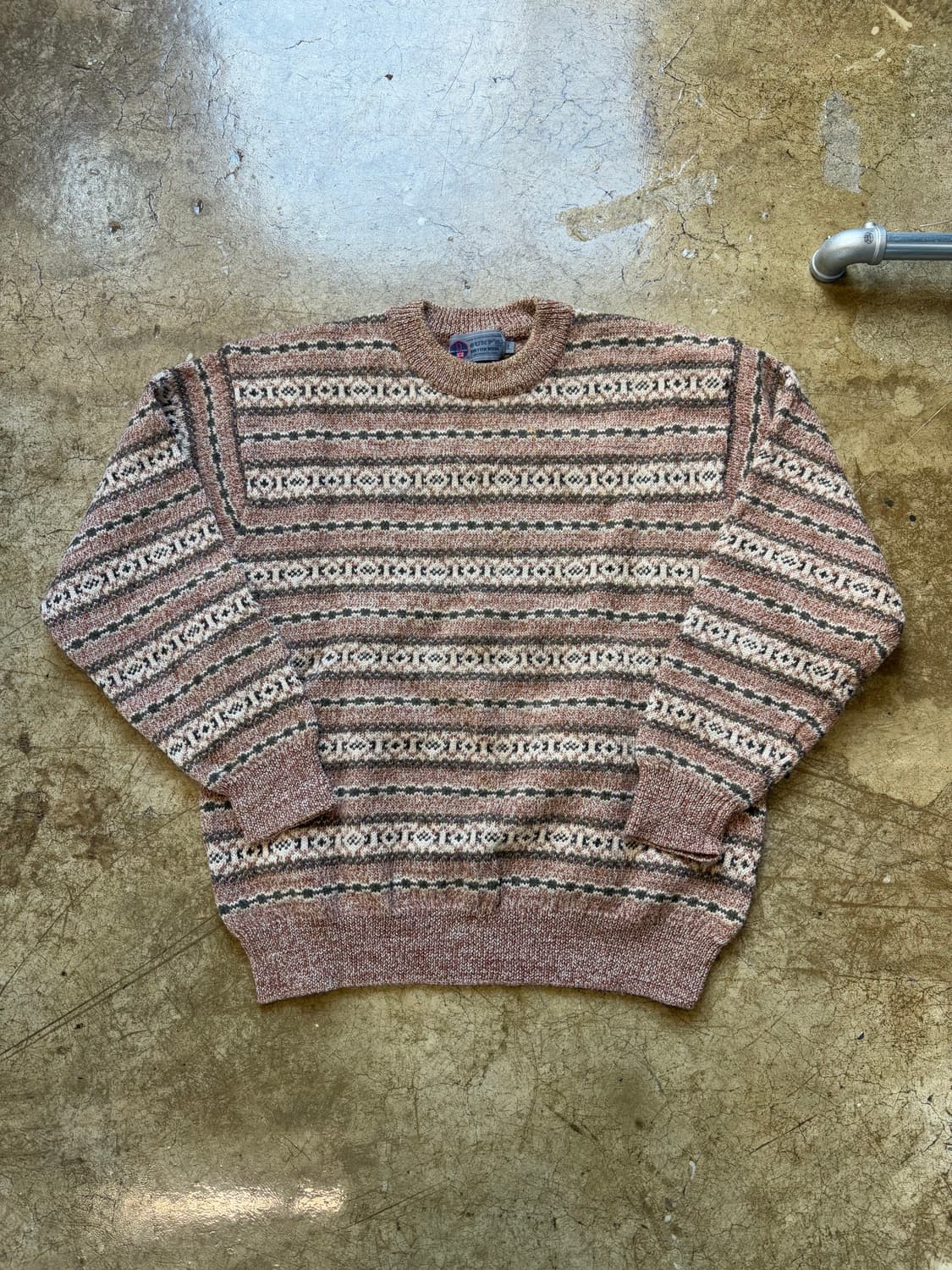 90s USA x 브리티시 울 페어아일 스웨터 상품이미지1