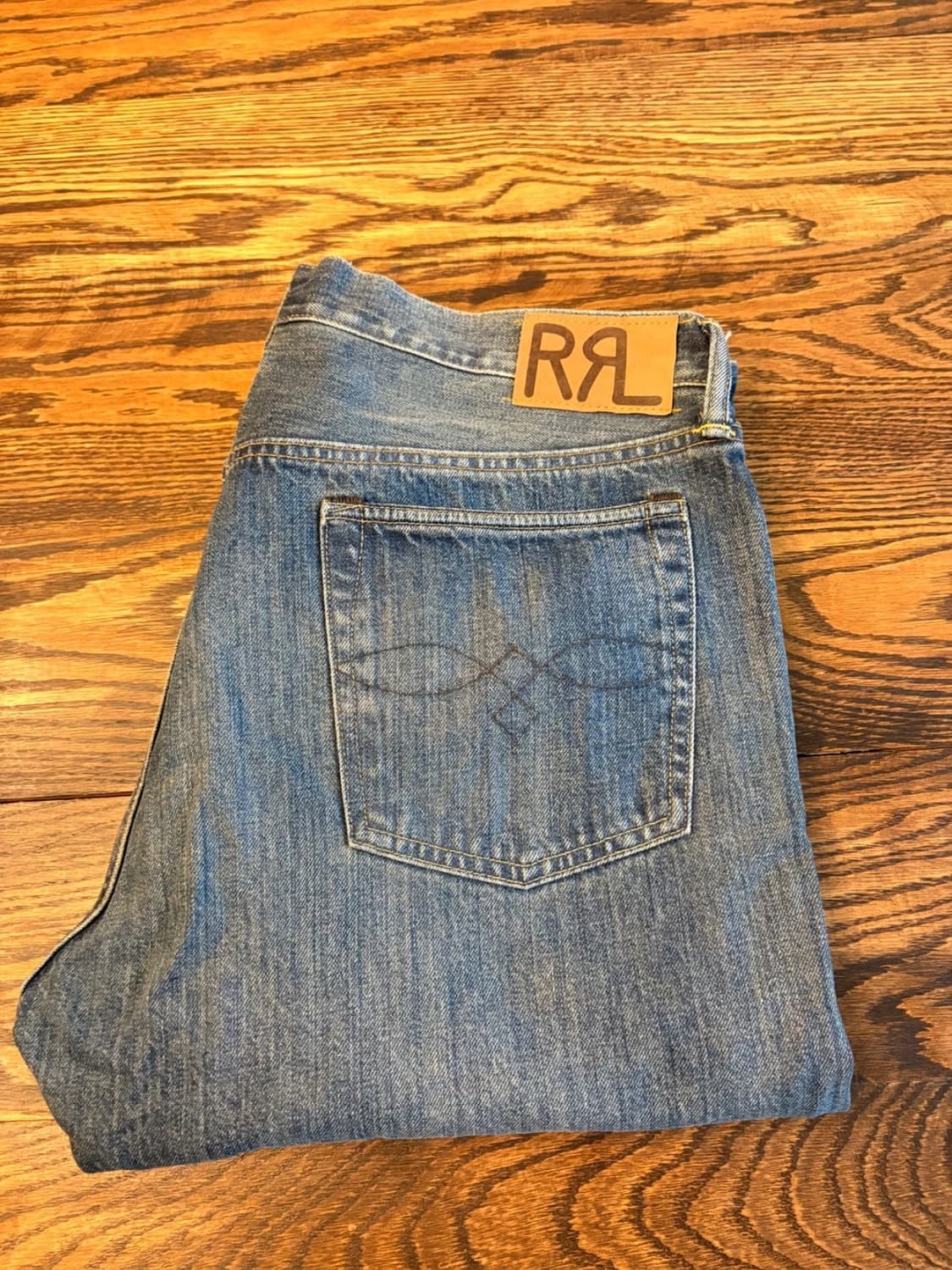 10s RRL 더블알엘 스트레이트 핏 데님 팬츠 라이트 워시 상품이미지1