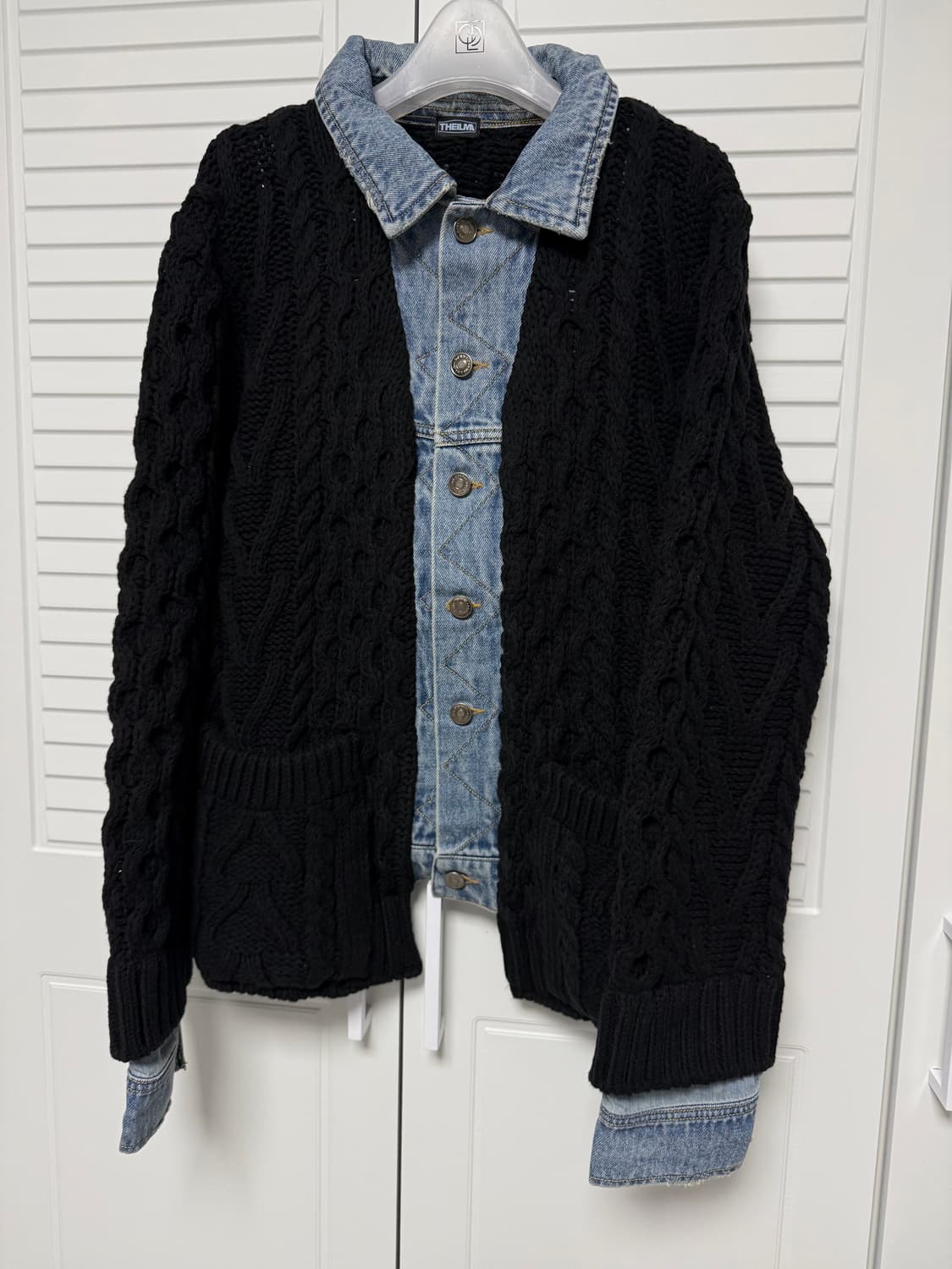 더일마 데님 니트 자켓 상품이미지1