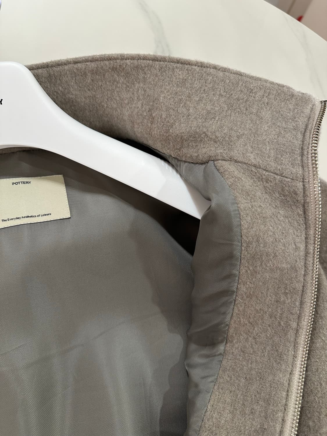 포터리 울 캐시미어 후디드 점퍼 4사이즈 상품이미지8