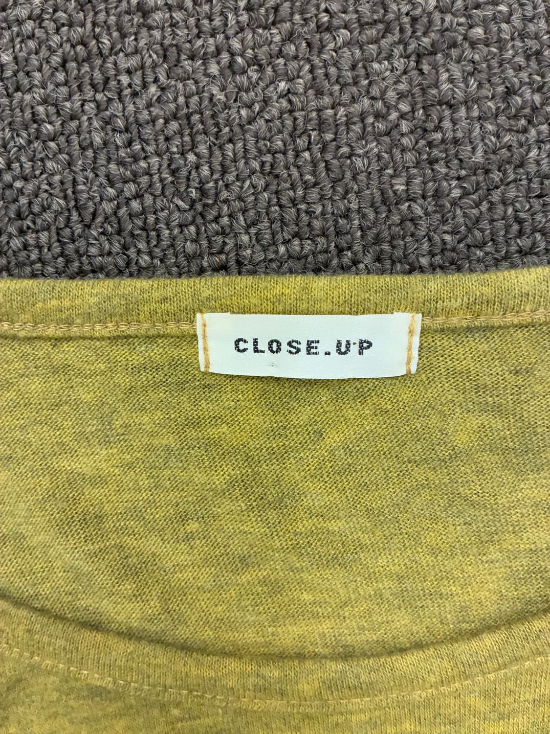 OS)Japanese vintage 여성 니트 소매 배색 롱 슬리브 상품이미지6