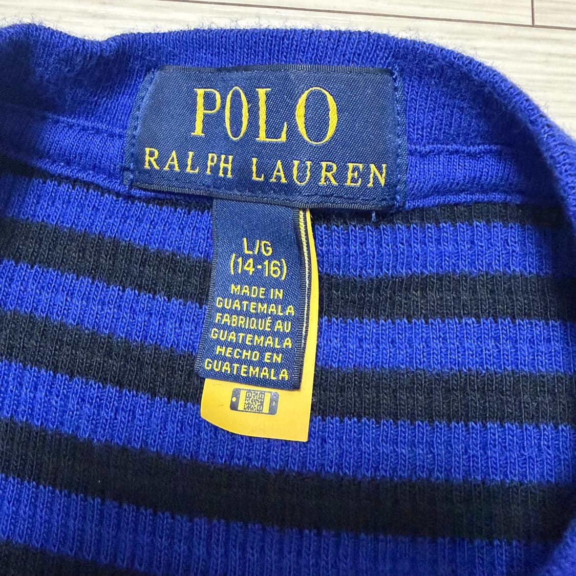 폴로 스트라이프 와플 티셔츠 상품이미지4