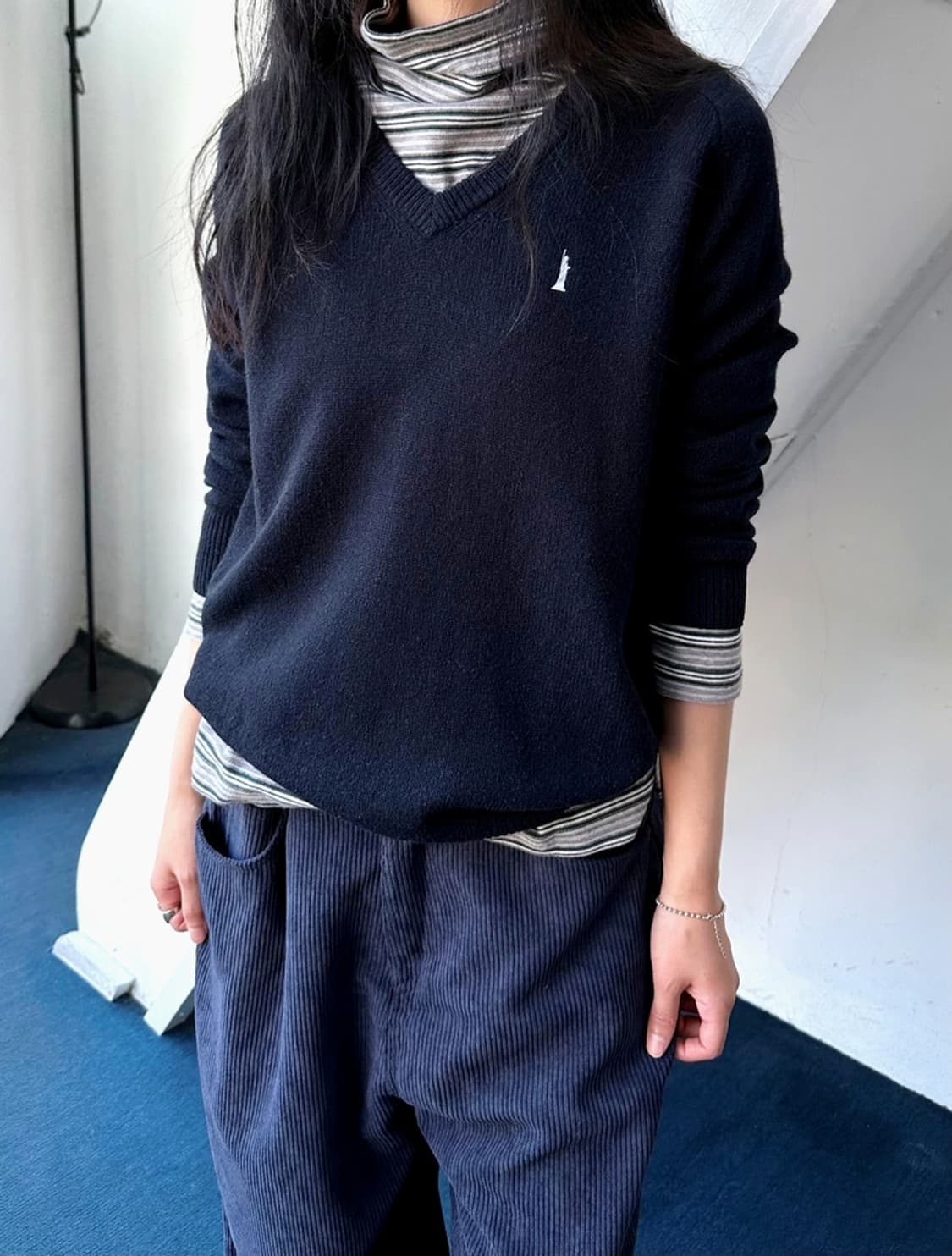 Stripe pattern high gauge fabric stretch 상품이미지7