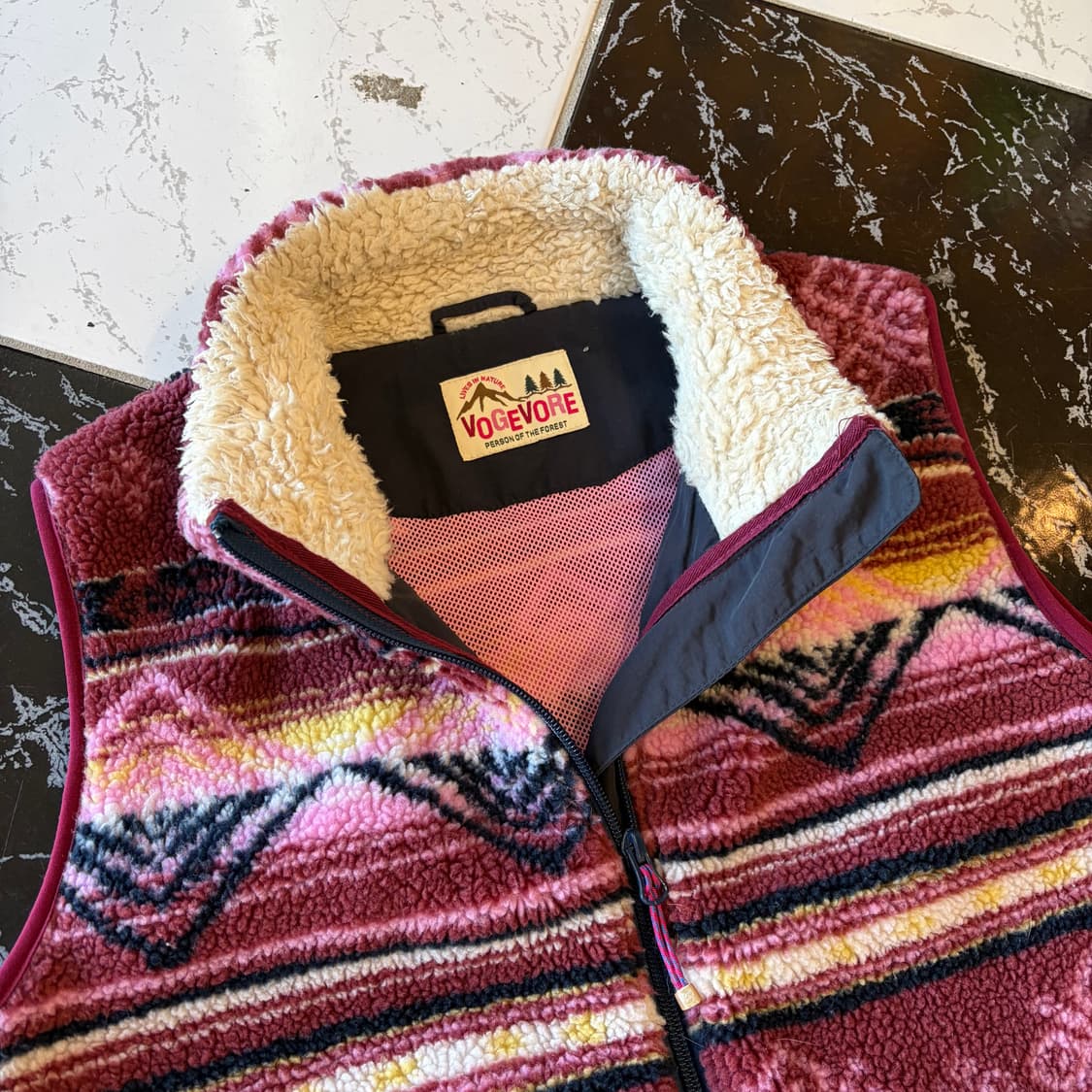 vintage fleece vest 상품이미지3