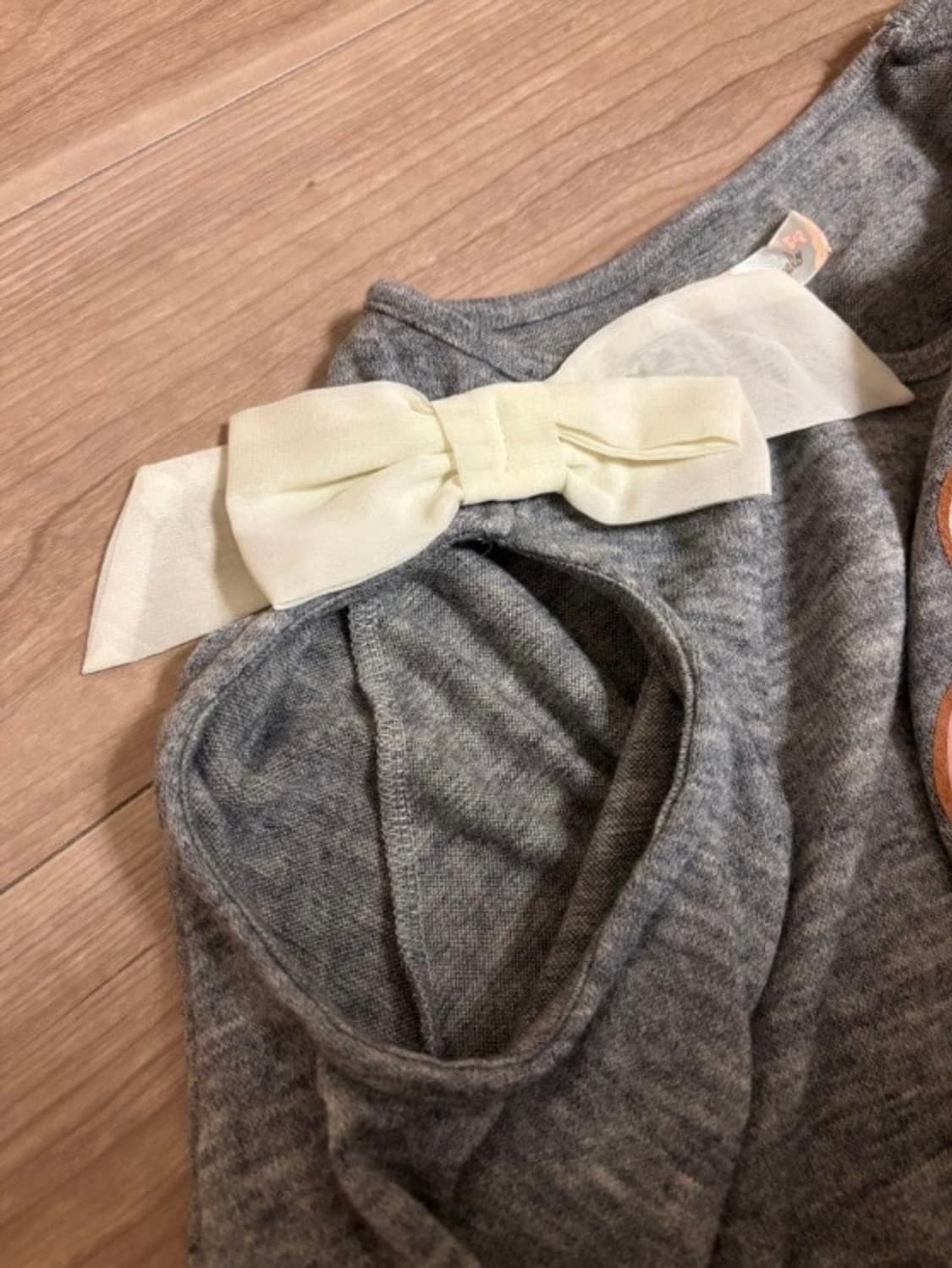 리즈리사 리즈멜로 리즈메로 마이멜로디 오프숄더 리본 그레이 히메갸루 상품이미지3