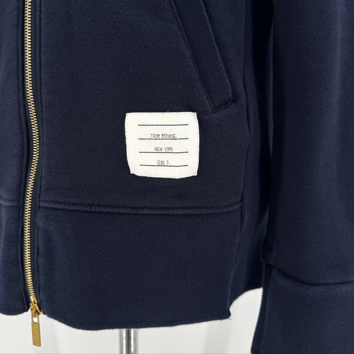 [3사이즈] 톰브라운 사선완장 후드집업 네이비 (MJT022H) 상품이미지9