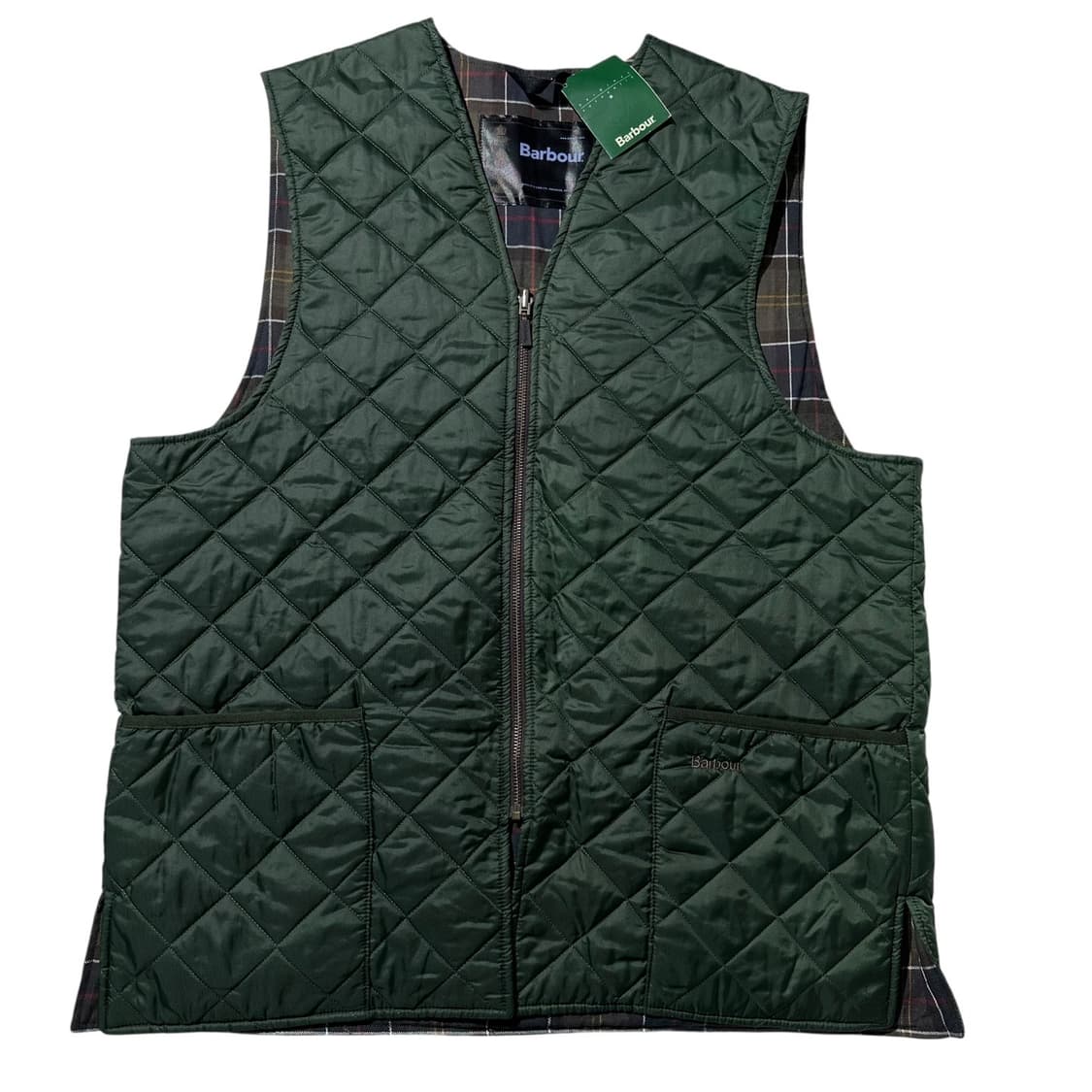 (새상품) 바버 웨이스트 코트 집 인 라이너 퀼팅 베스트  상품이미지1