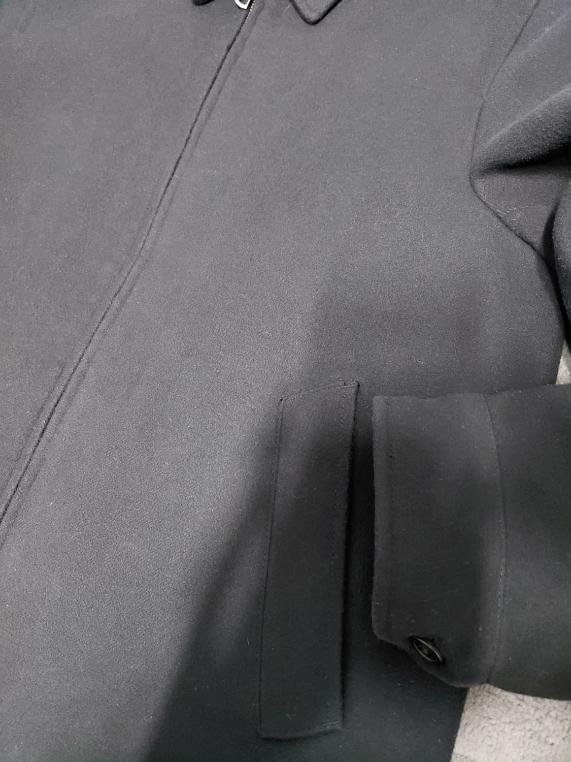 유니클로 싱글칼라쇼트블루종L 상품이미지3